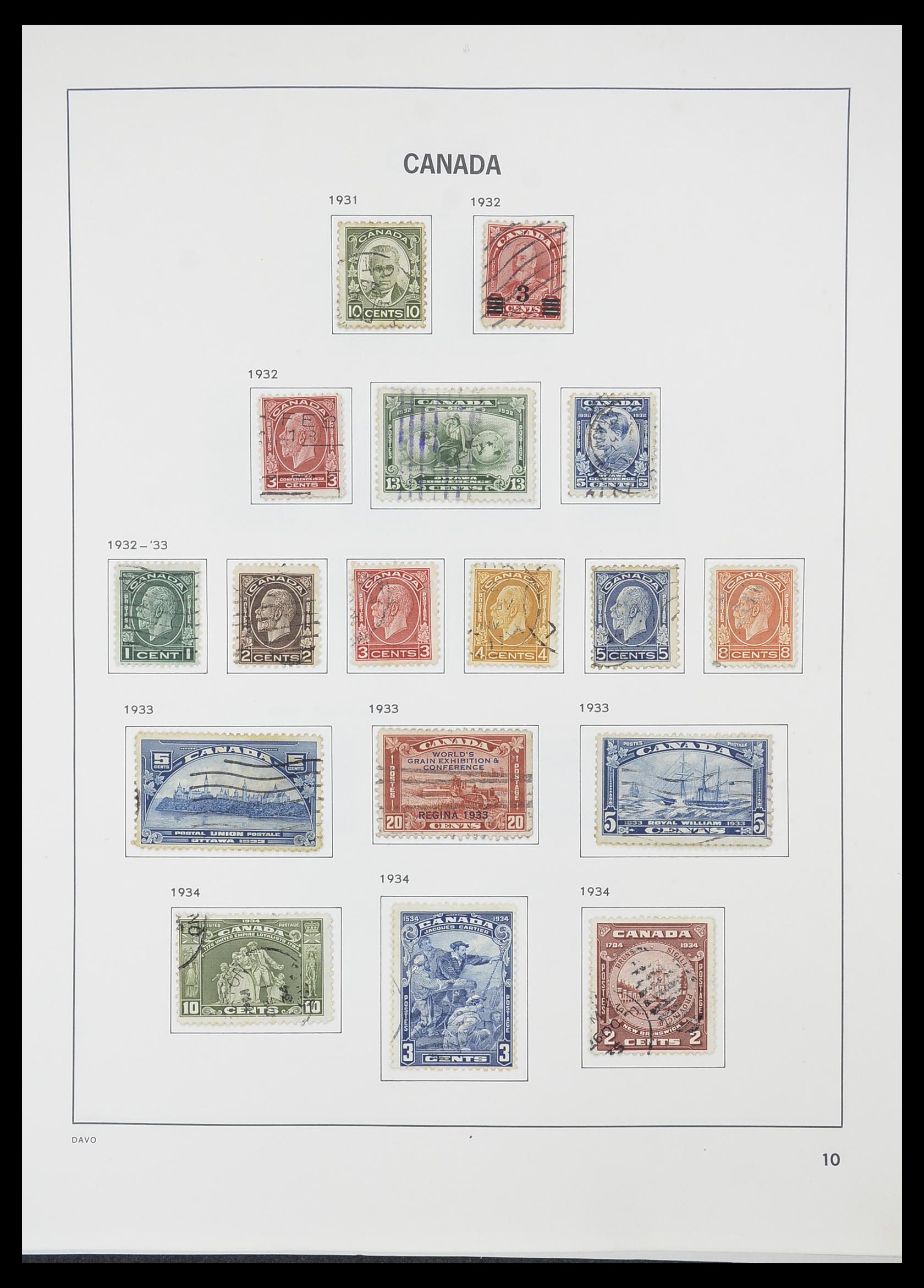 33866 012 - Postzegelverzameling 33866 Canada 1859-1974.