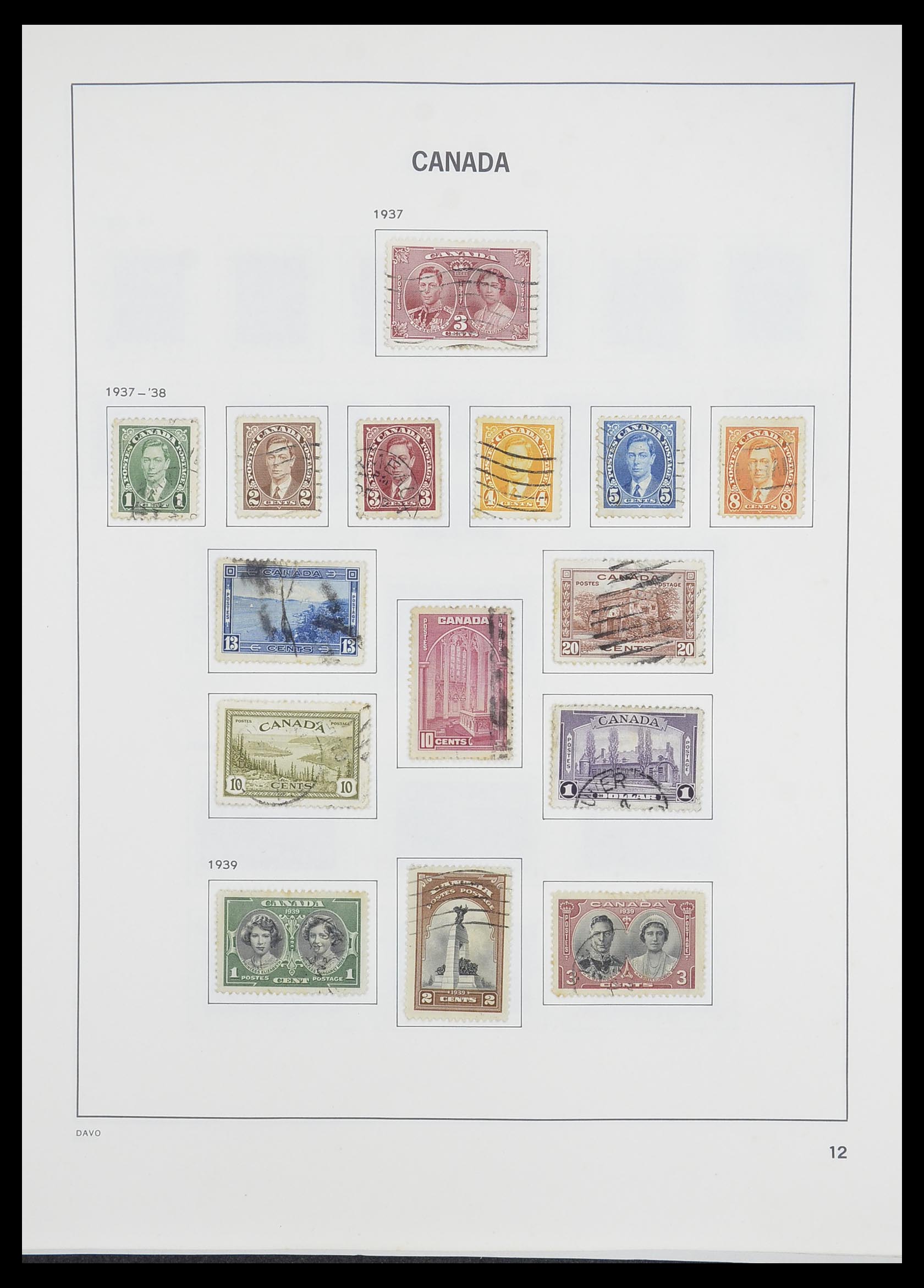 33866 015 - Postzegelverzameling 33866 Canada 1859-1974.