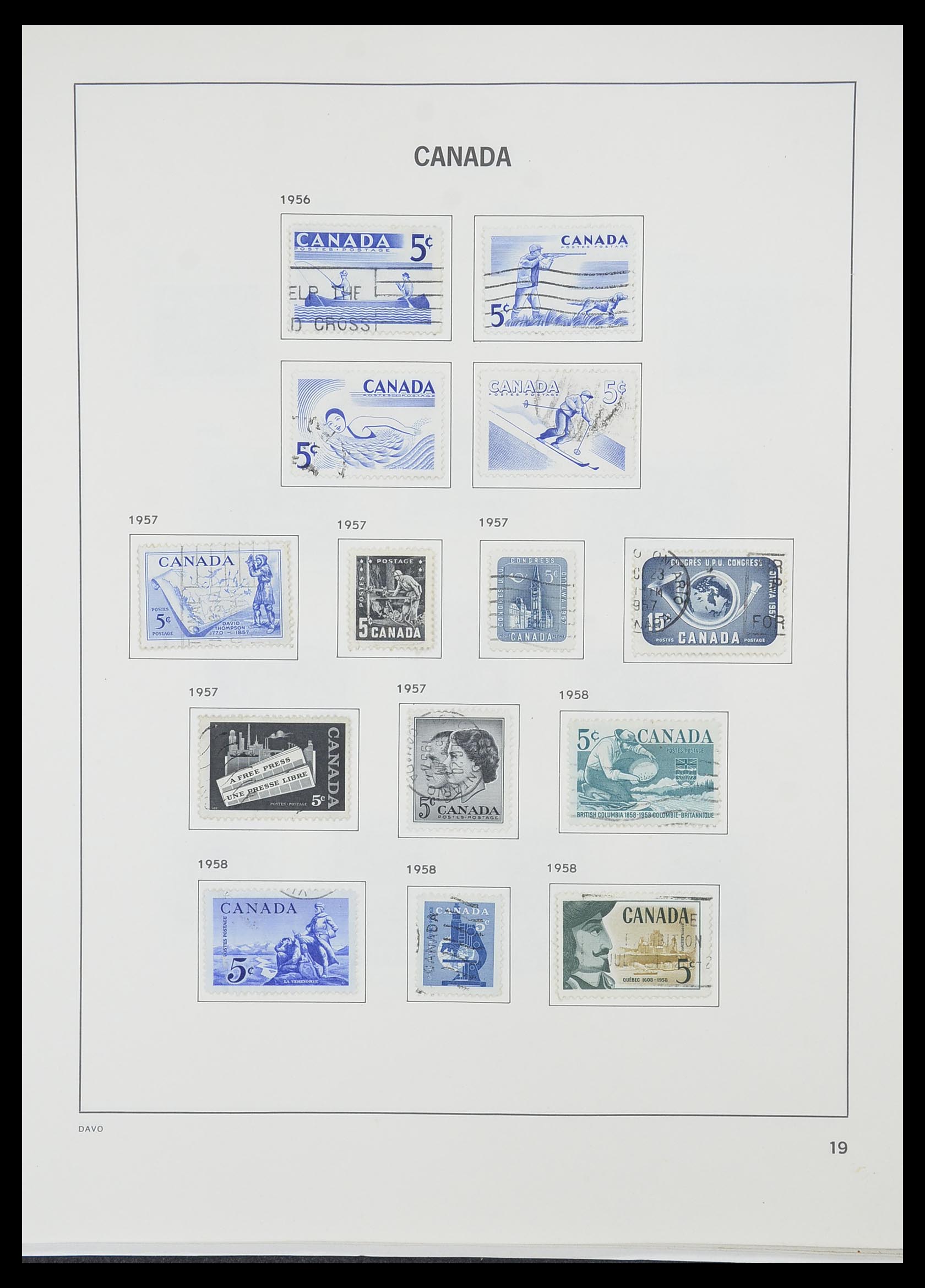33866 025 - Postzegelverzameling 33866 Canada 1859-1974.