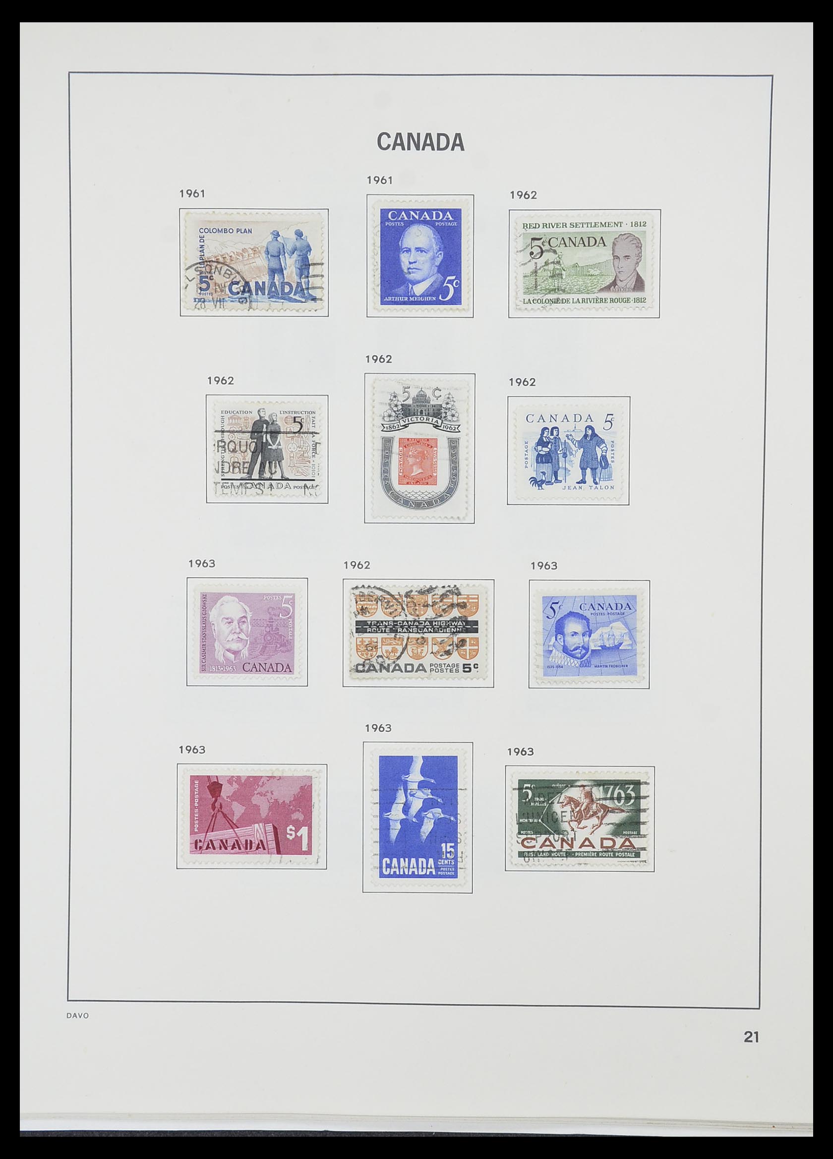 33866 027 - Postzegelverzameling 33866 Canada 1859-1974.