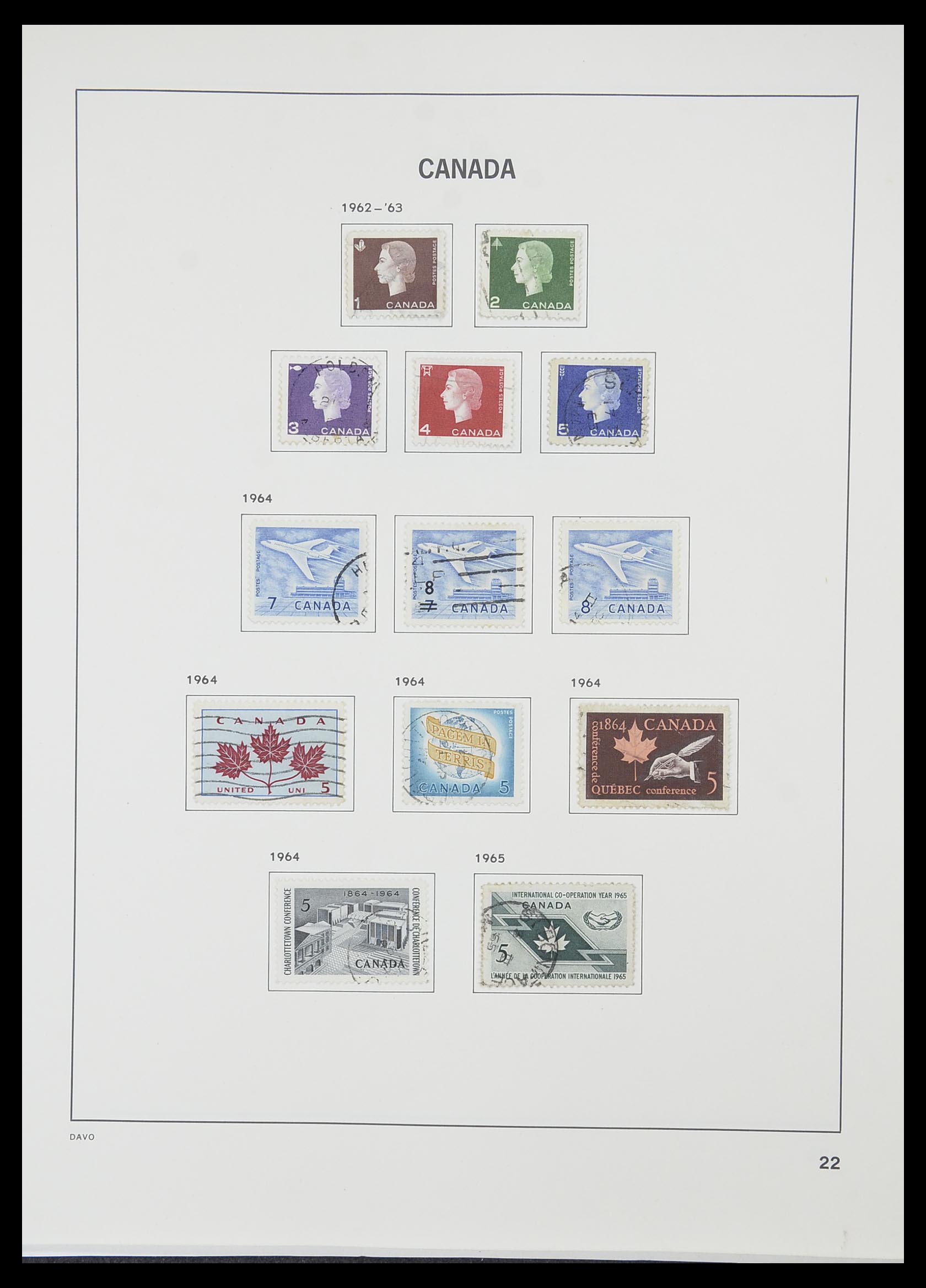 33866 028 - Postzegelverzameling 33866 Canada 1859-1974.