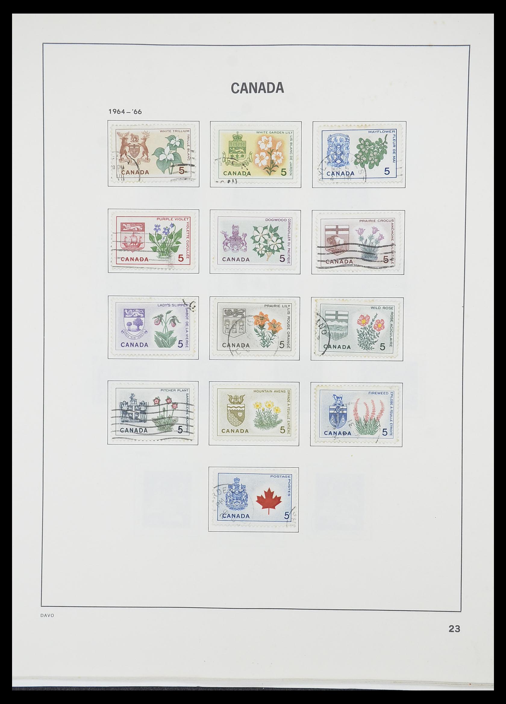 33866 030 - Postzegelverzameling 33866 Canada 1859-1974.