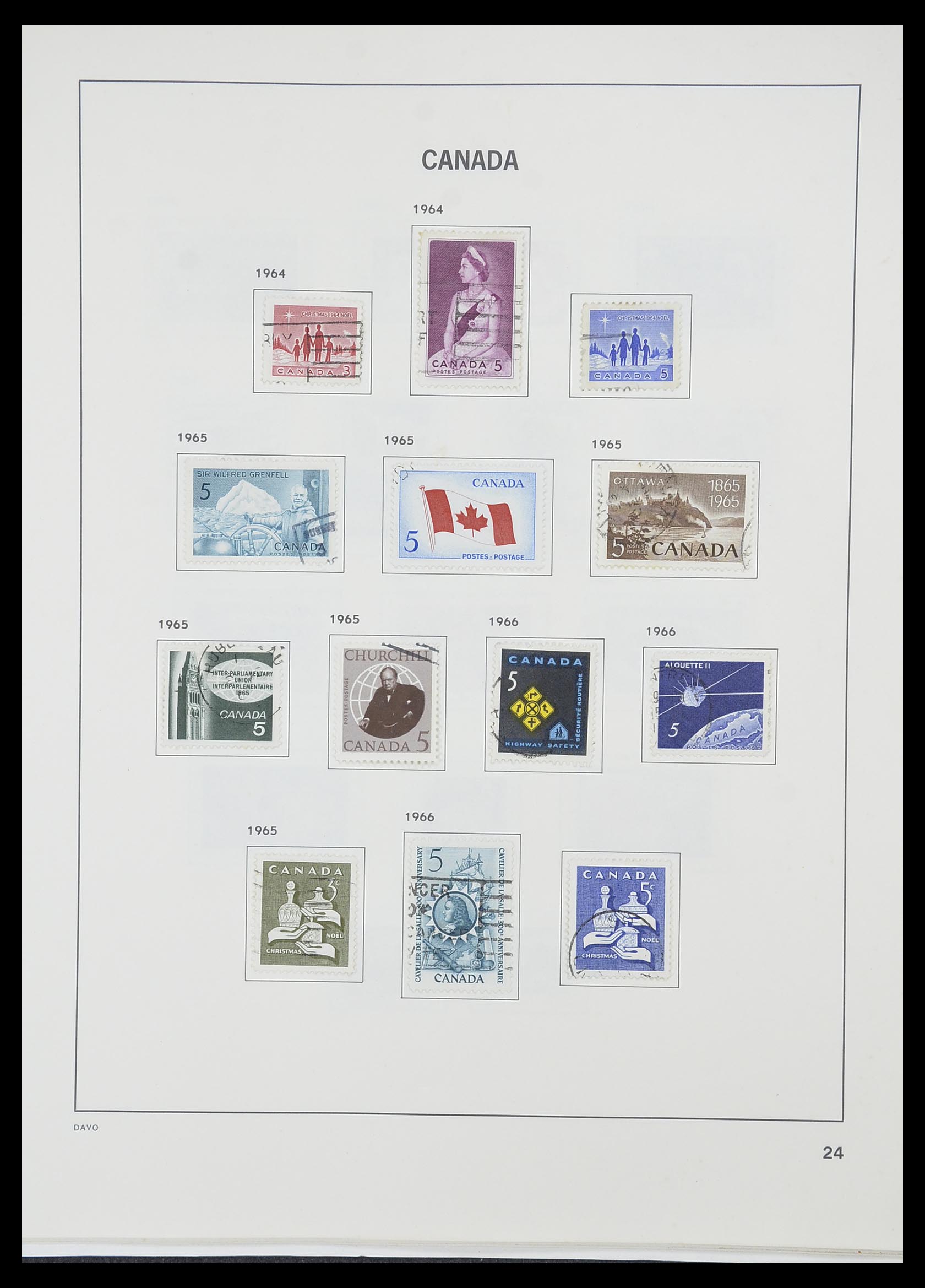 33866 031 - Postzegelverzameling 33866 Canada 1859-1974.
