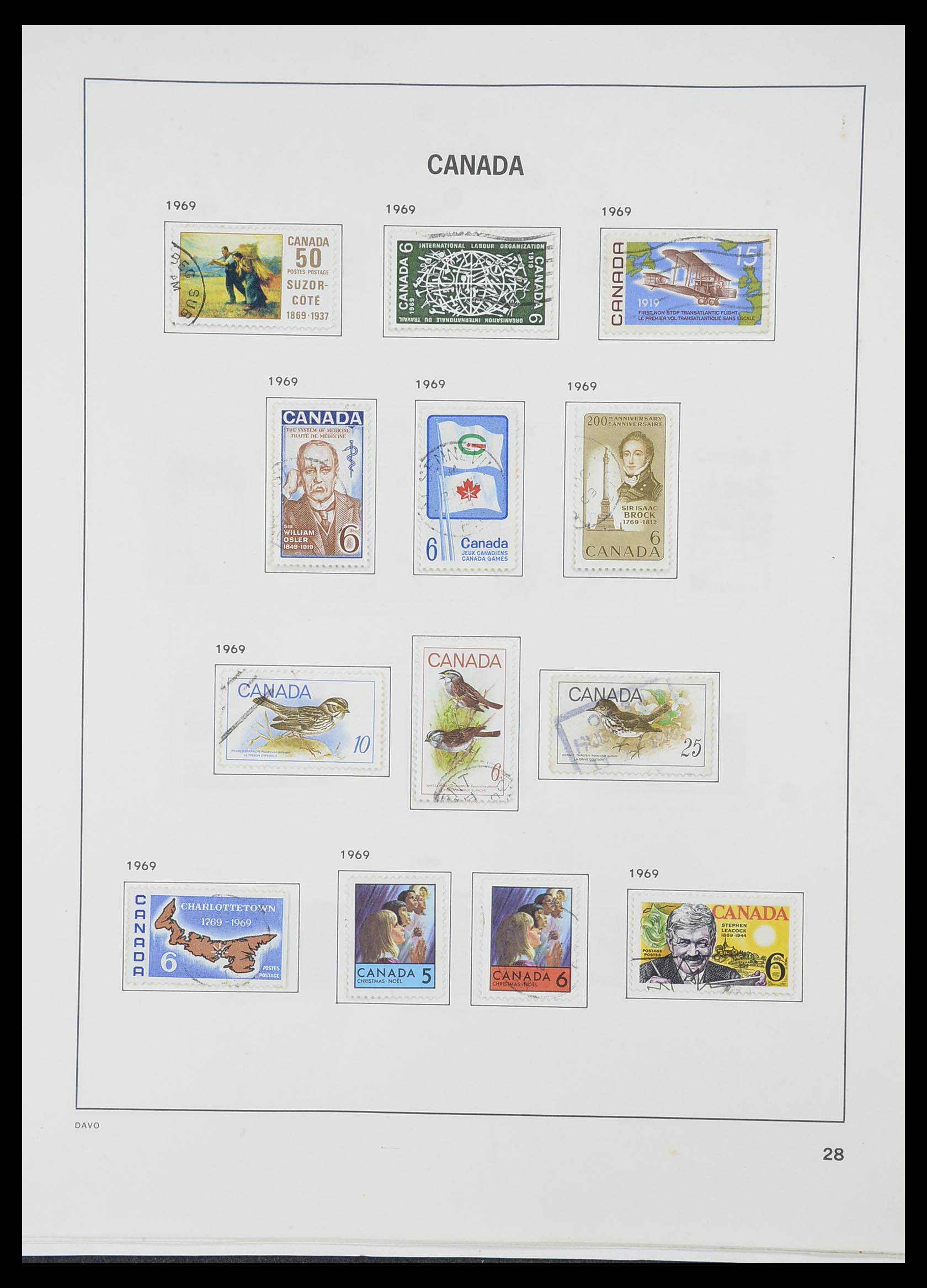 33866 036 - Stamp collection 33866 Canada 1859-1974.