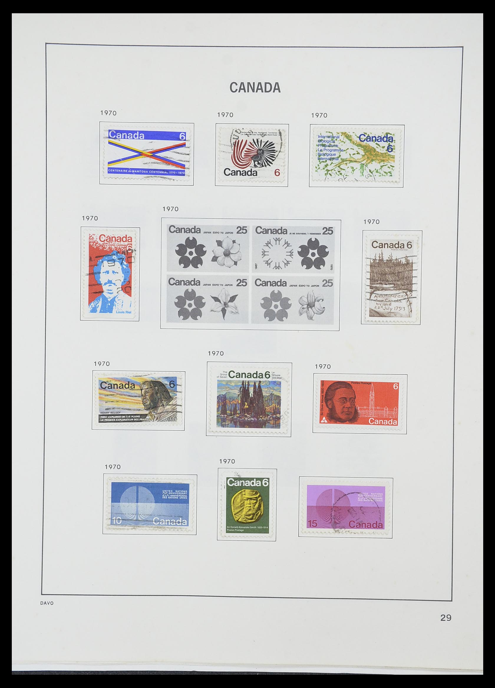33866 037 - Stamp collection 33866 Canada 1859-1974.