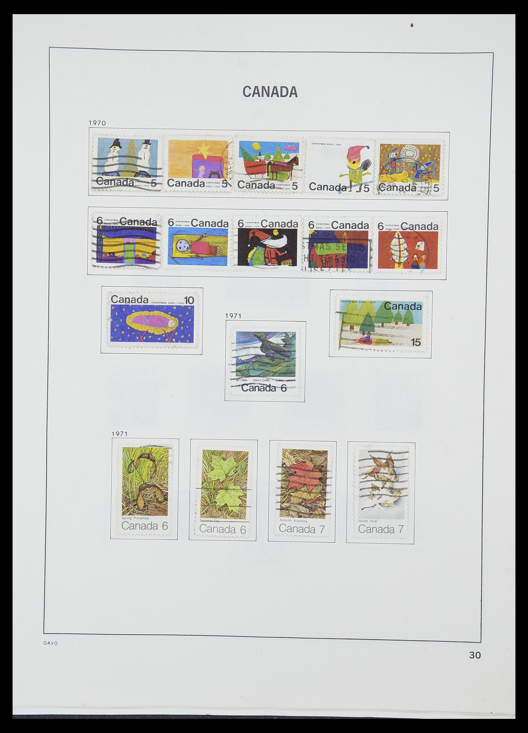 33866 038 - Postzegelverzameling 33866 Canada 1859-1974.