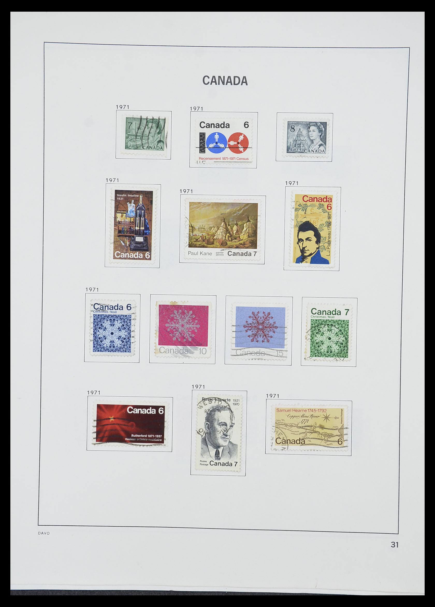 33866 039 - Postzegelverzameling 33866 Canada 1859-1974.