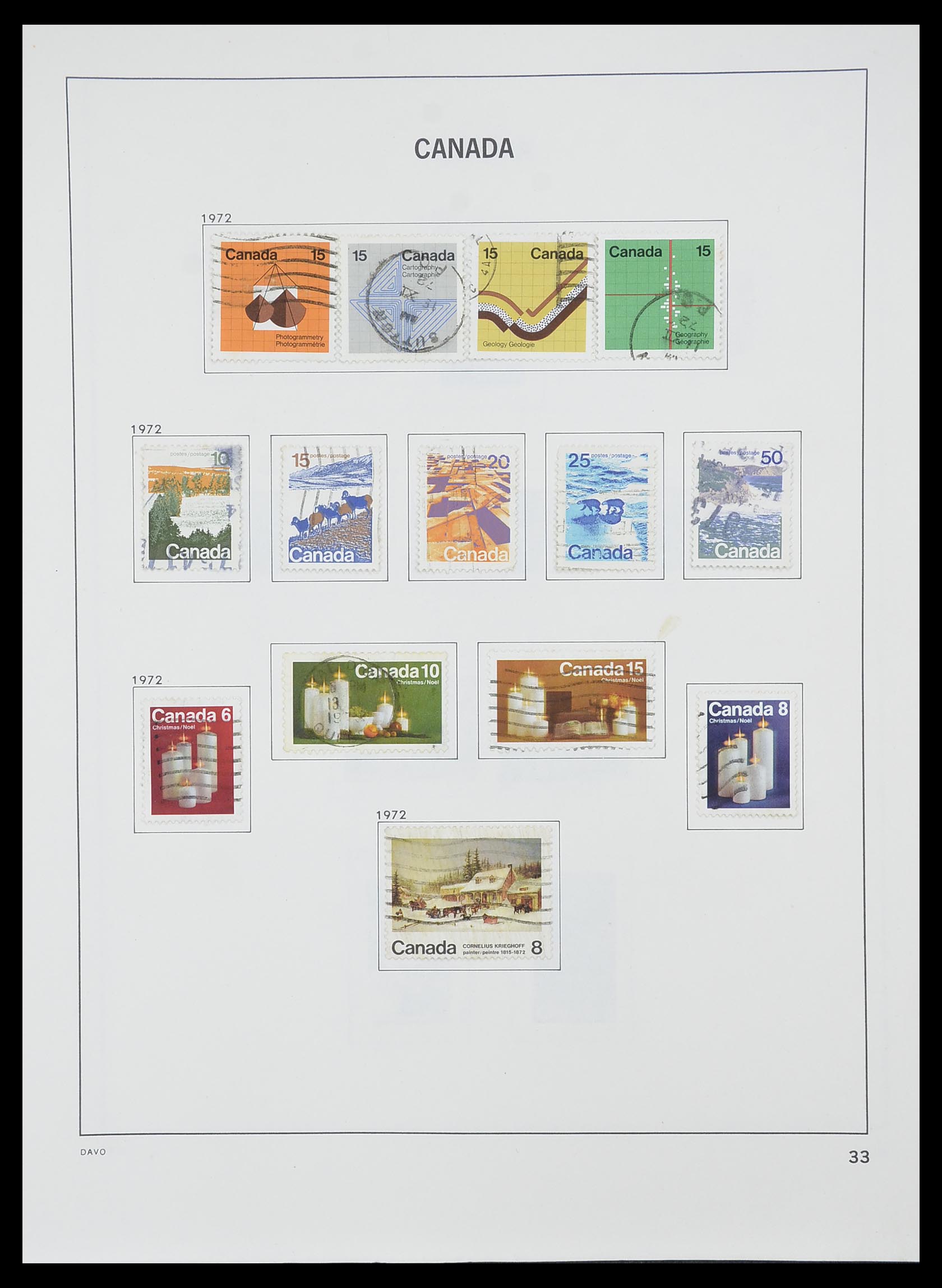 33866 041 - Postzegelverzameling 33866 Canada 1859-1974.