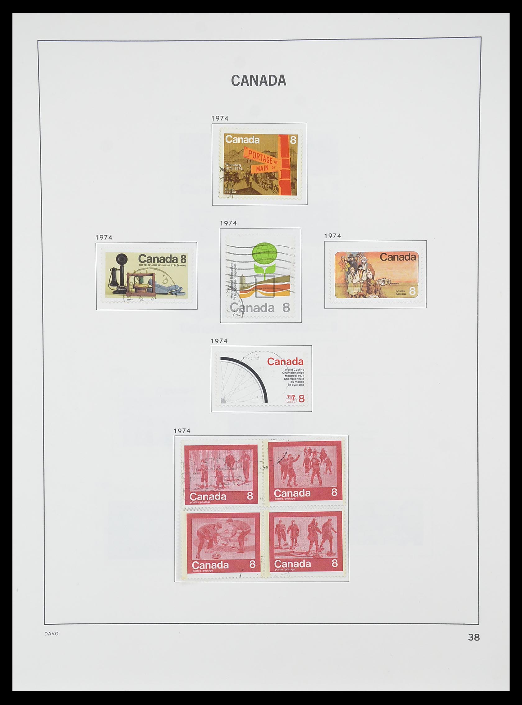 33866 046 - Stamp collection 33866 Canada 1859-1974.