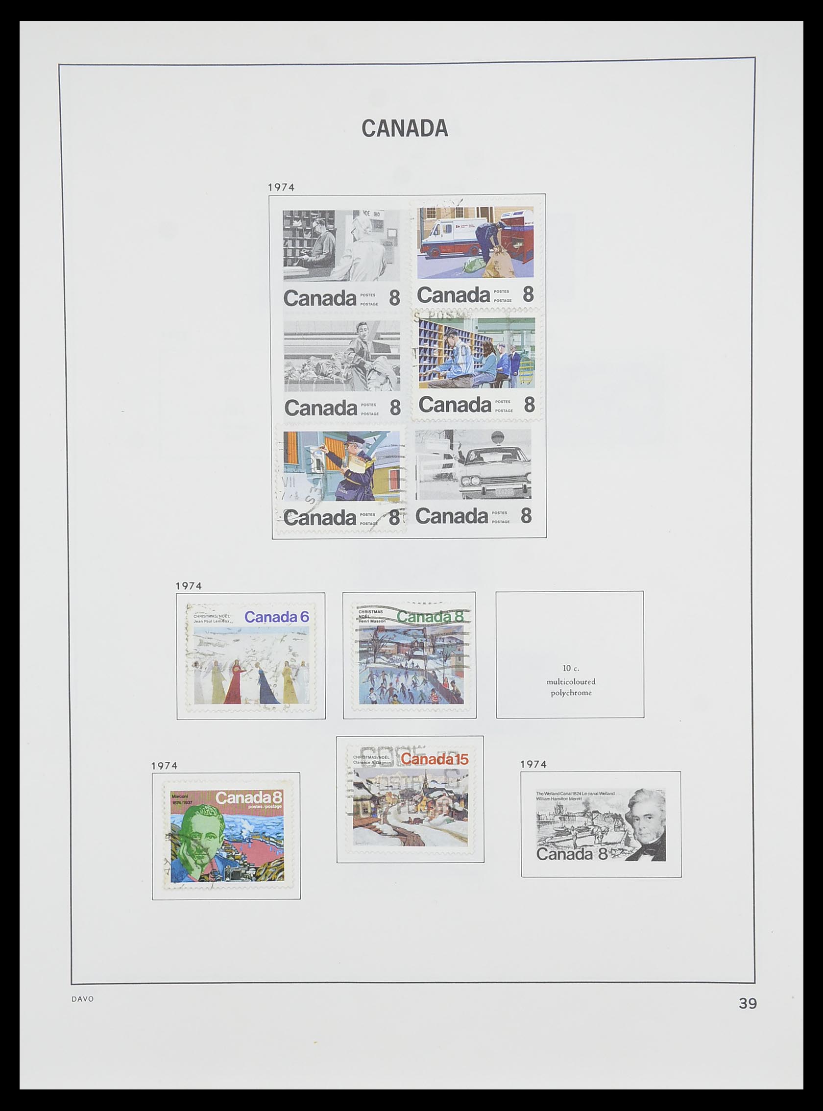33866 047 - Stamp collection 33866 Canada 1859-1974.