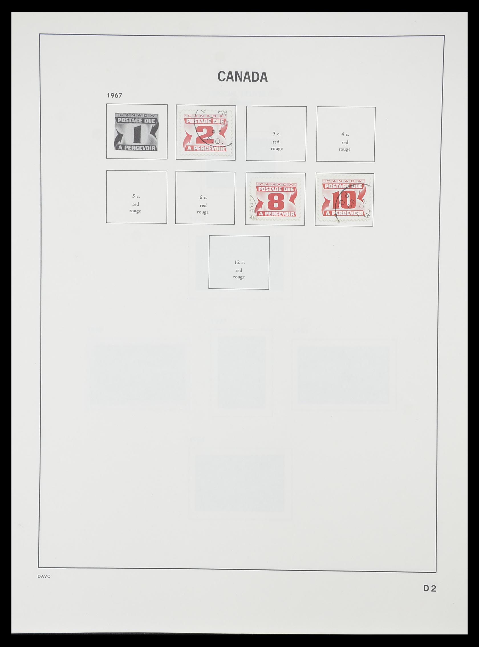33866 051 - Postzegelverzameling 33866 Canada 1859-1974.
