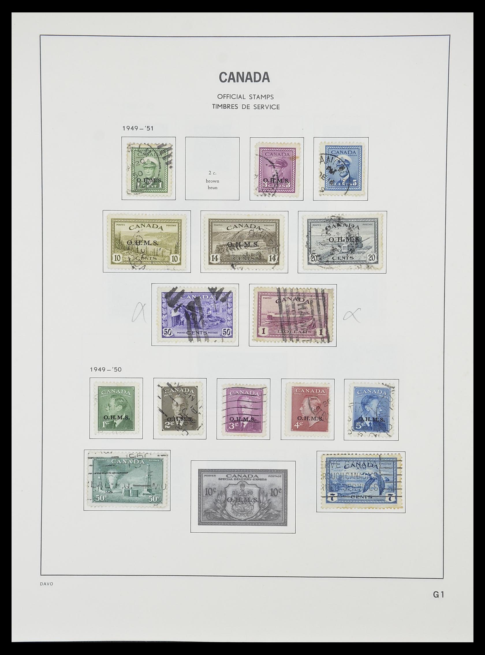33866 054 - Postzegelverzameling 33866 Canada 1859-1974.