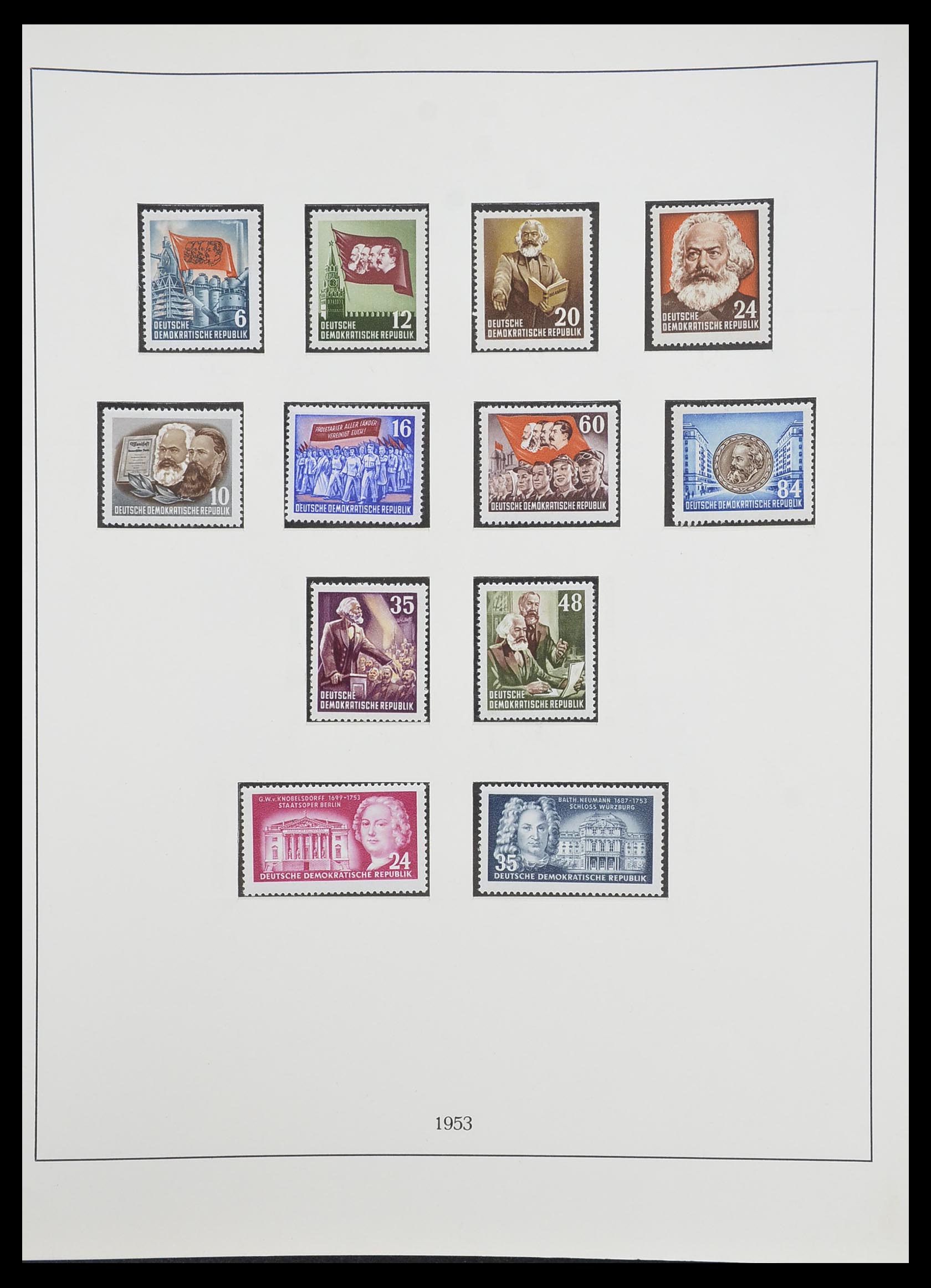 33868 012 - Stamp collection 33868 DDR 1949-1977.