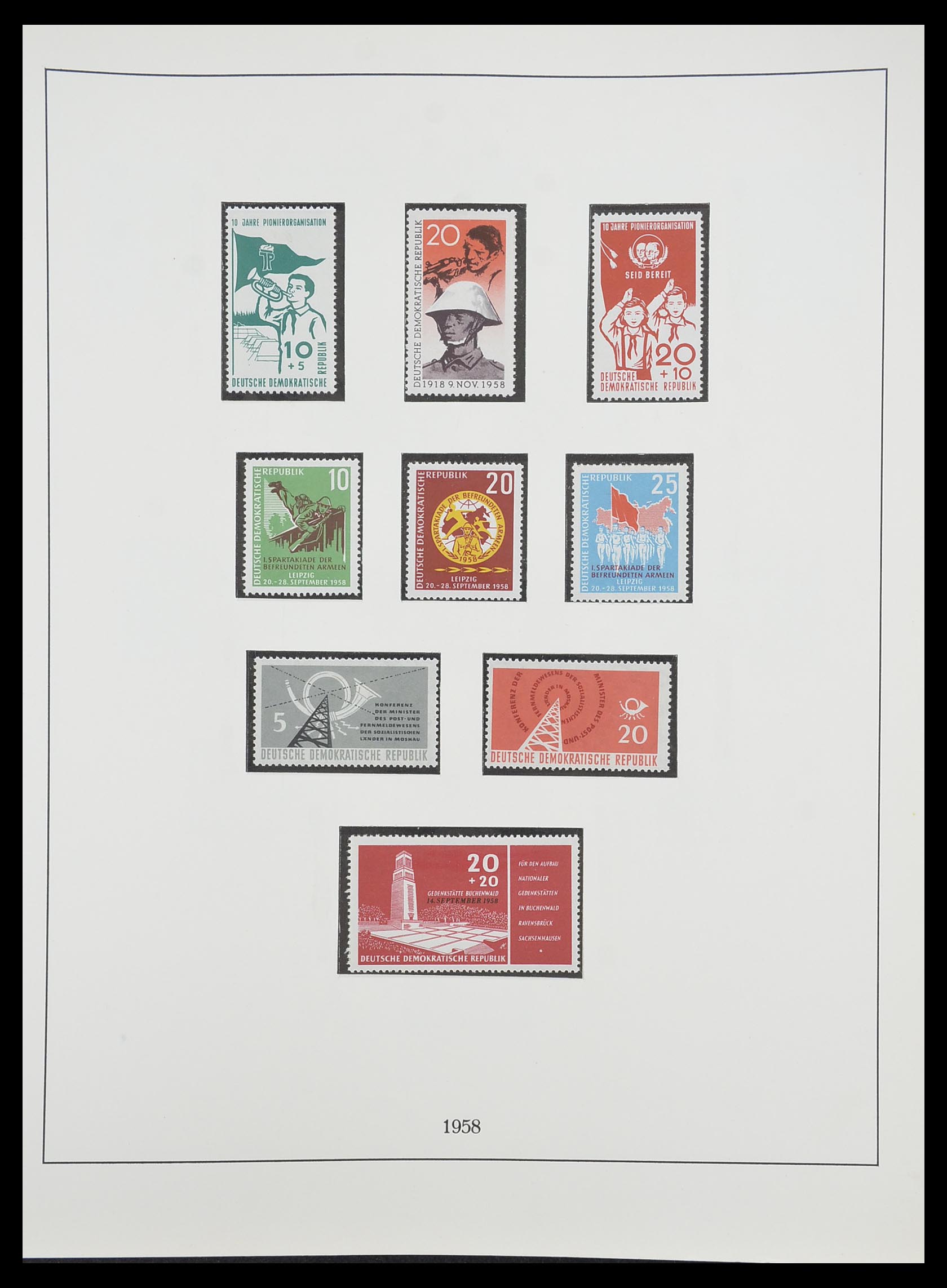 33868 036 - Stamp collection 33868 DDR 1949-1977.