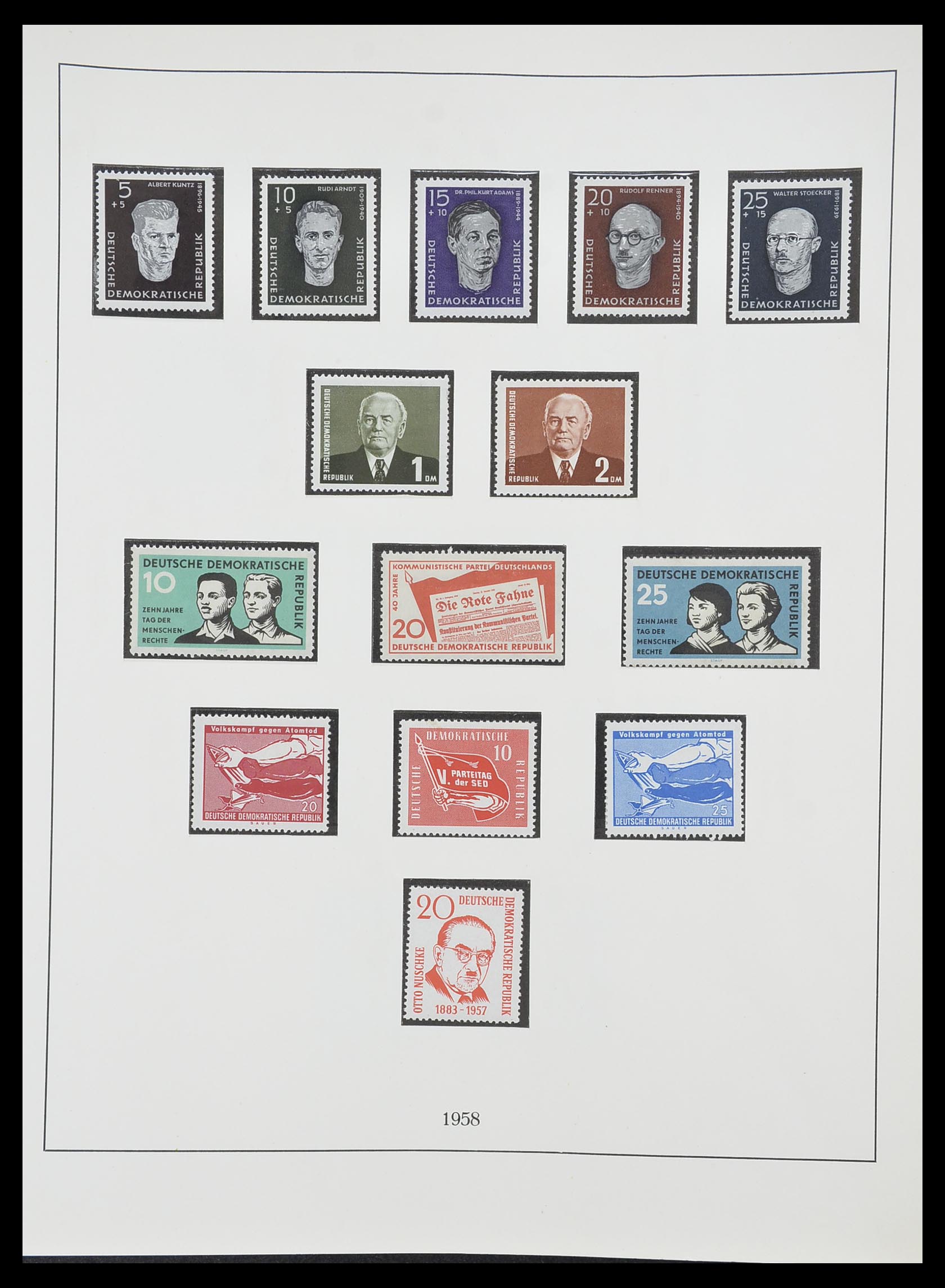 33868 037 - Stamp collection 33868 DDR 1949-1977.
