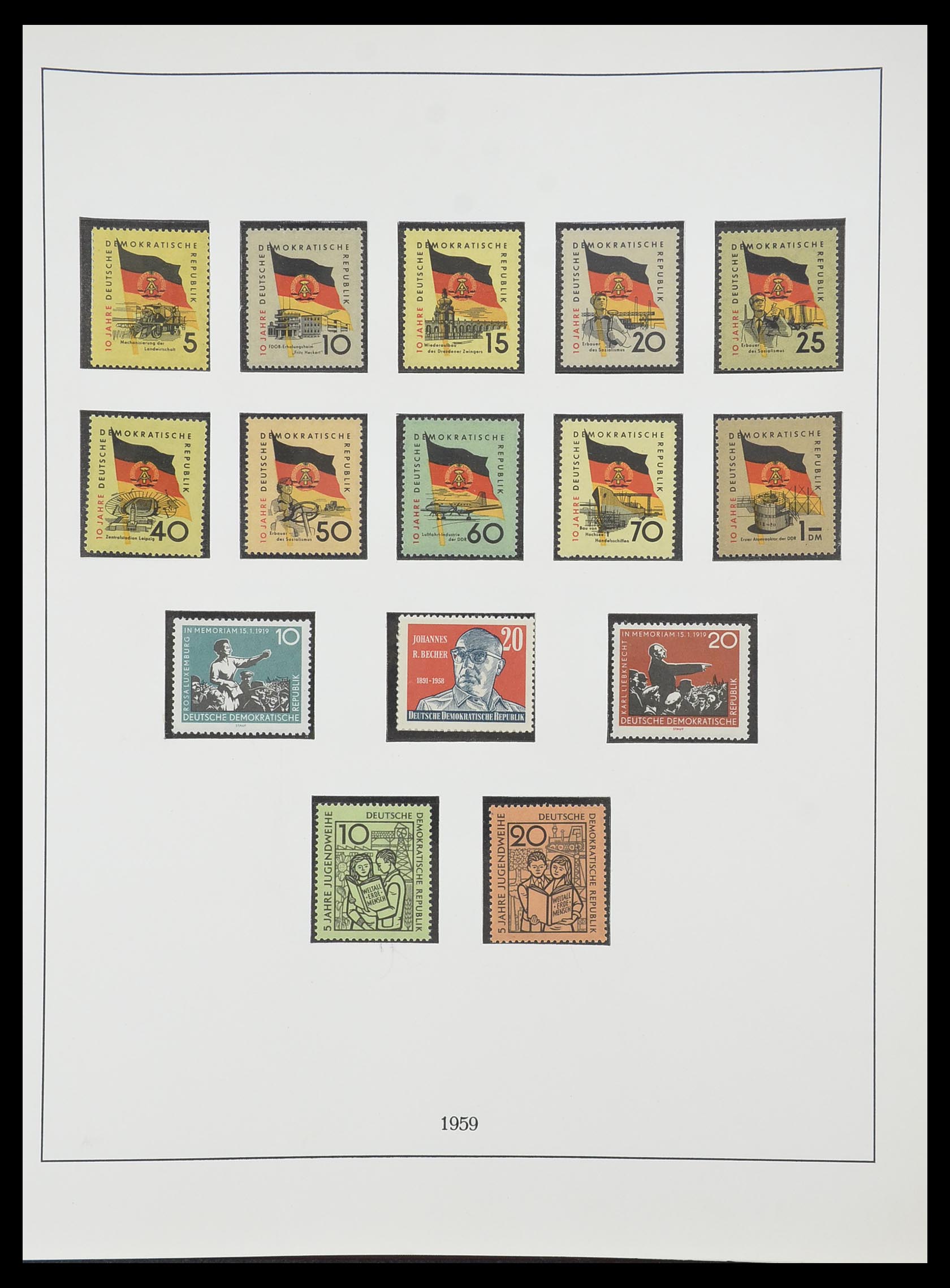 33868 041 - Postzegelverzameling 33868 DDR 1949-1977.