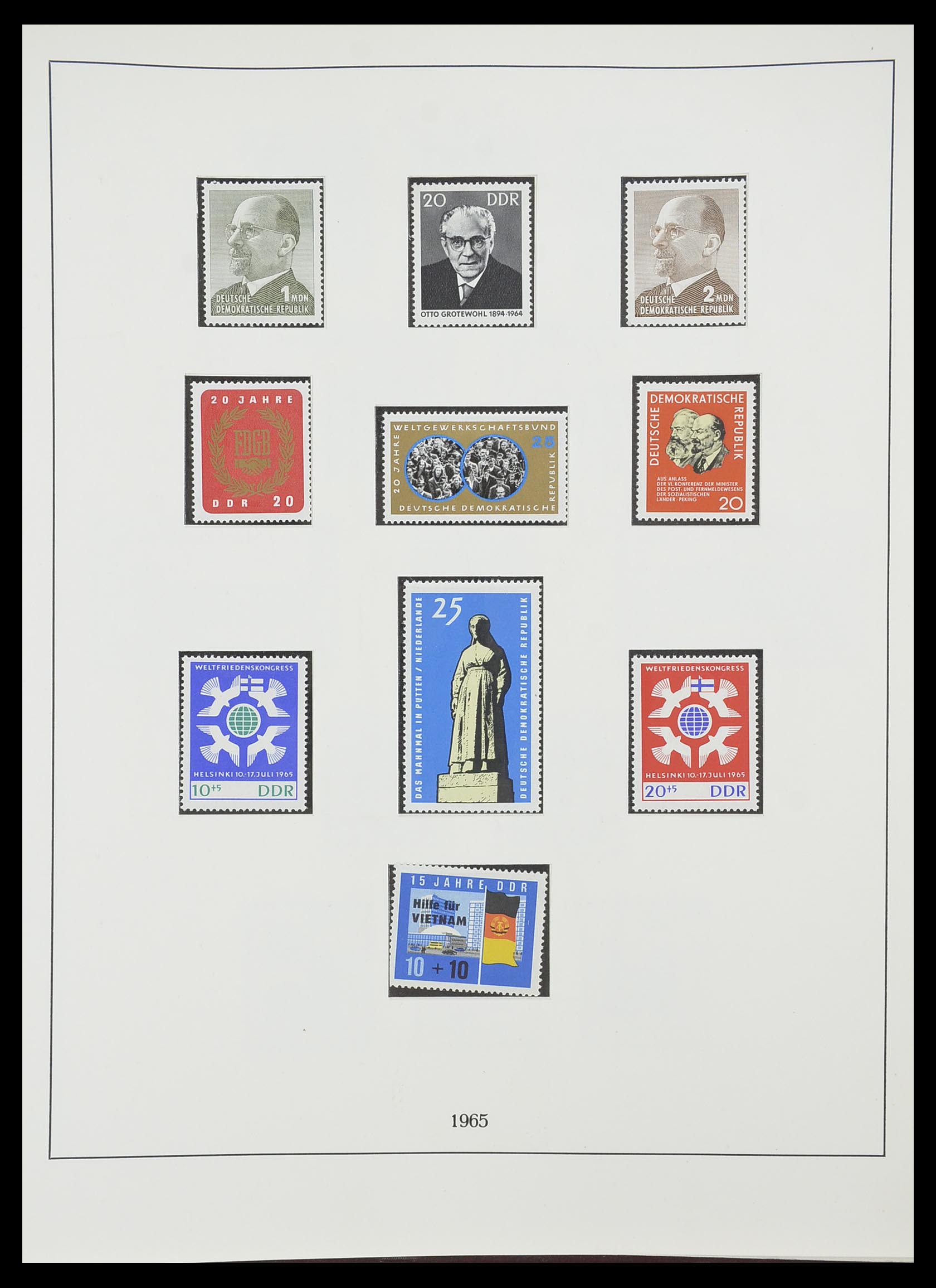 33868 085 - Stamp collection 33868 DDR 1949-1977.