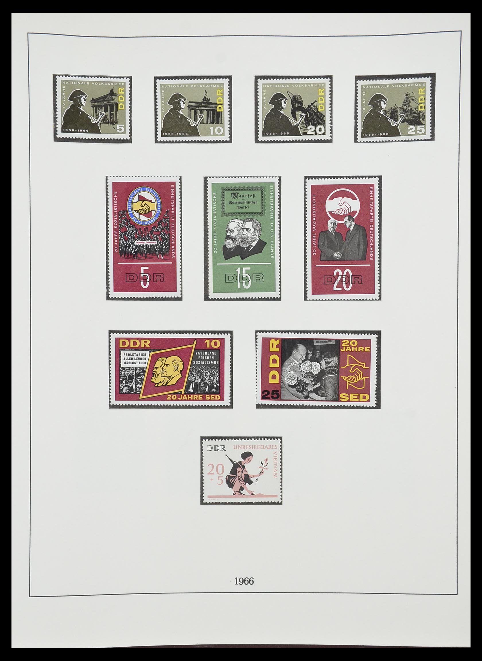 33868 095 - Stamp collection 33868 DDR 1949-1977.