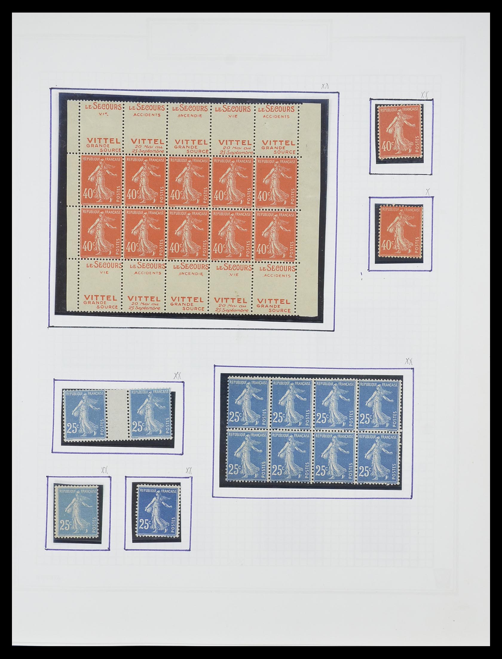 33869 001 - Postzegelverzameling 33869 Frankrijk 1900-1983.