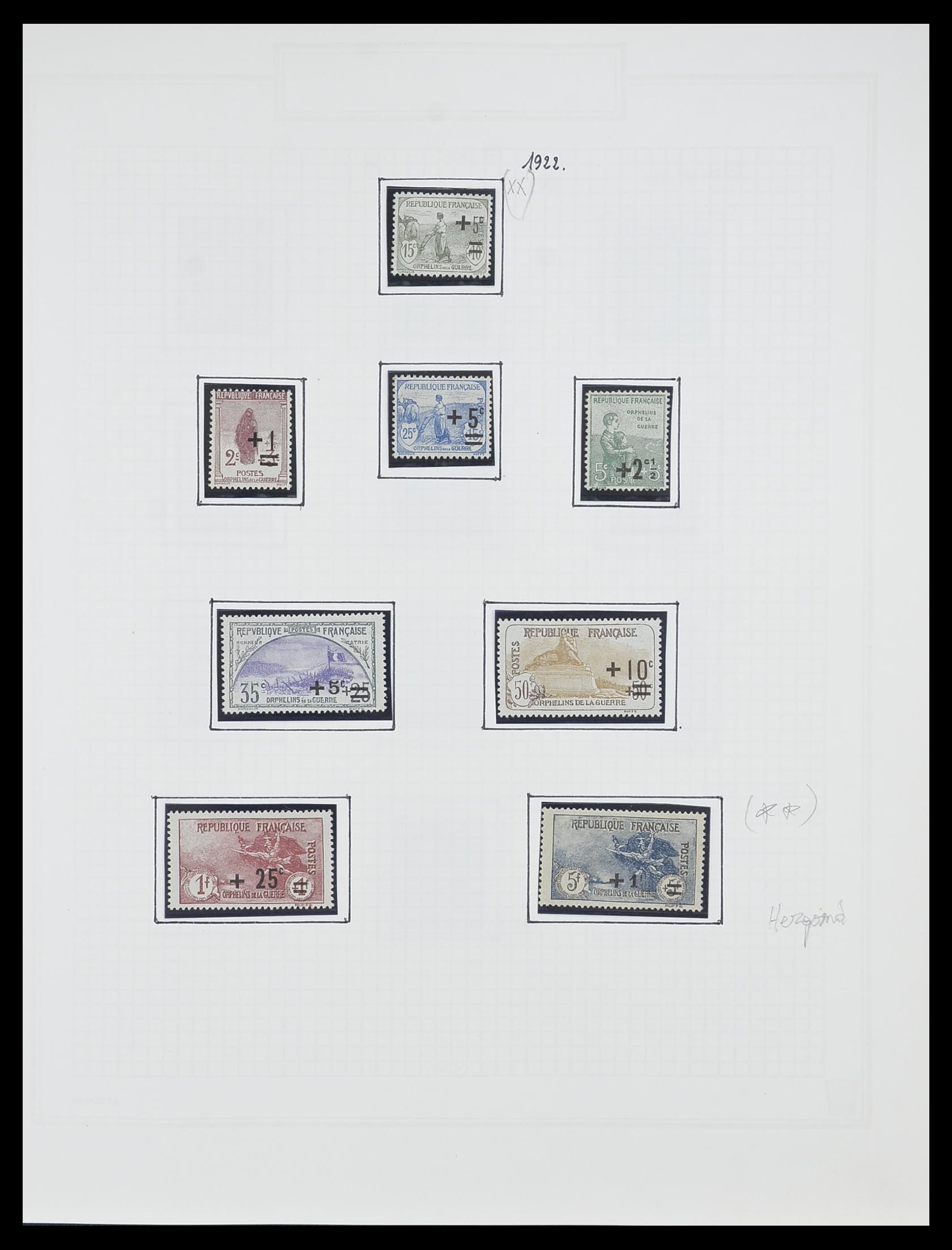 33869 006 - Postzegelverzameling 33869 Frankrijk 1900-1983.