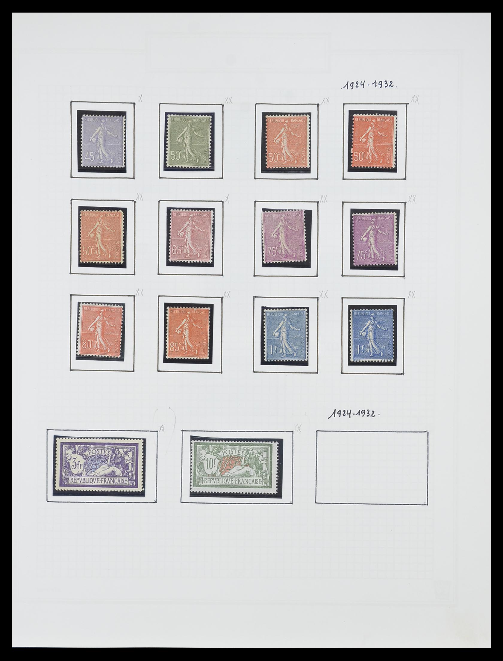 33869 009 - Postzegelverzameling 33869 Frankrijk 1900-1983.