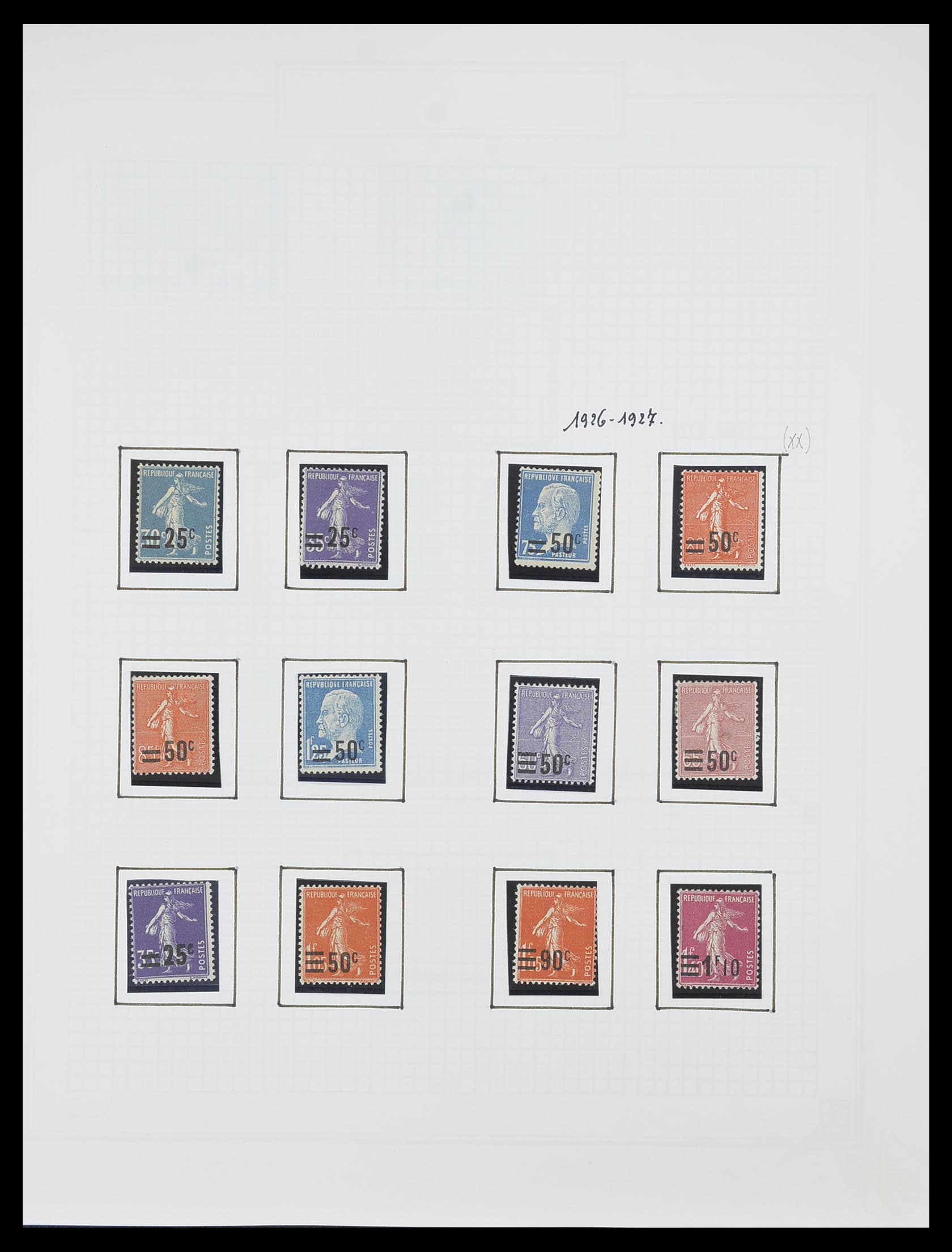 33869 011 - Postzegelverzameling 33869 Frankrijk 1900-1983.