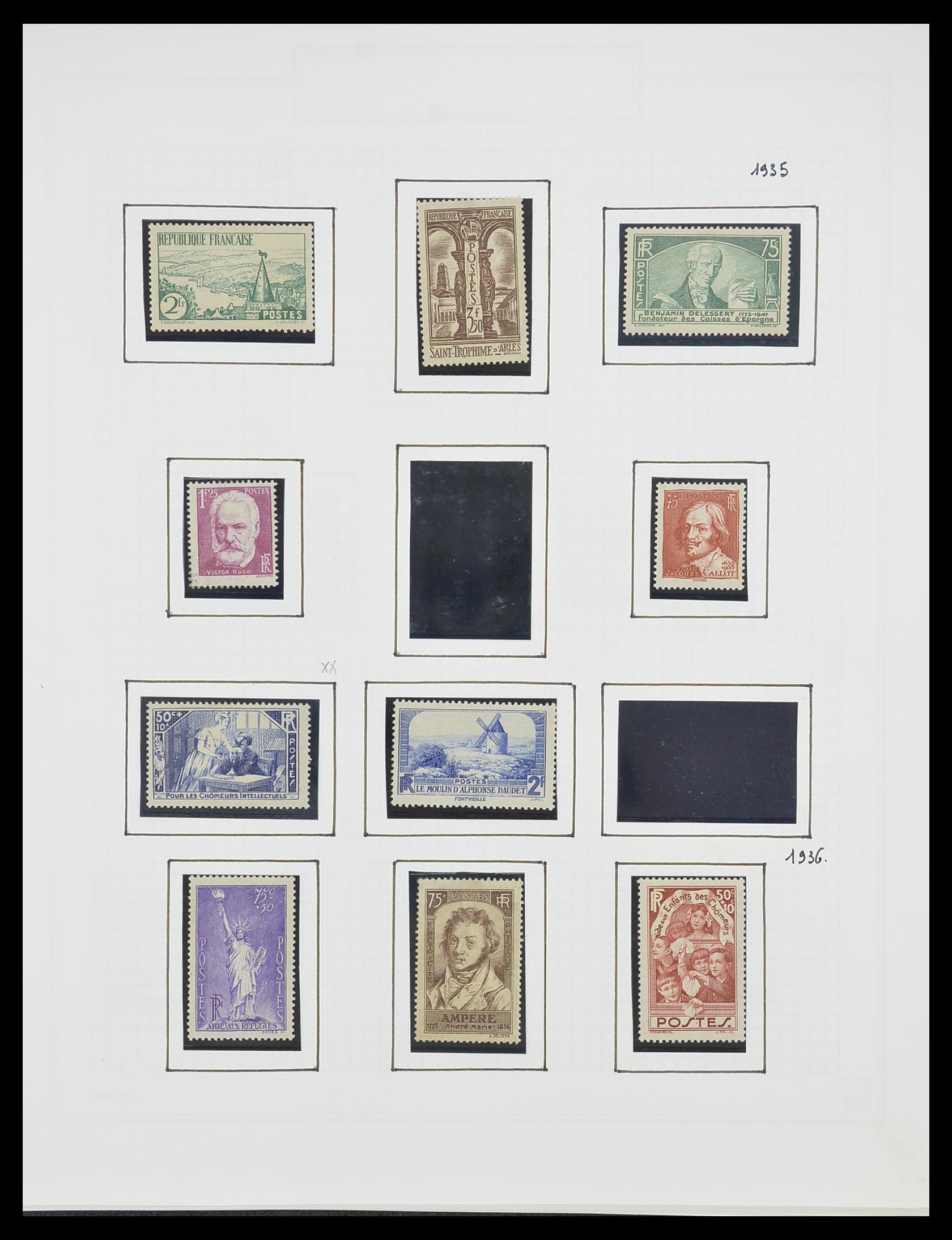 33869 019 - Postzegelverzameling 33869 Frankrijk 1900-1983.