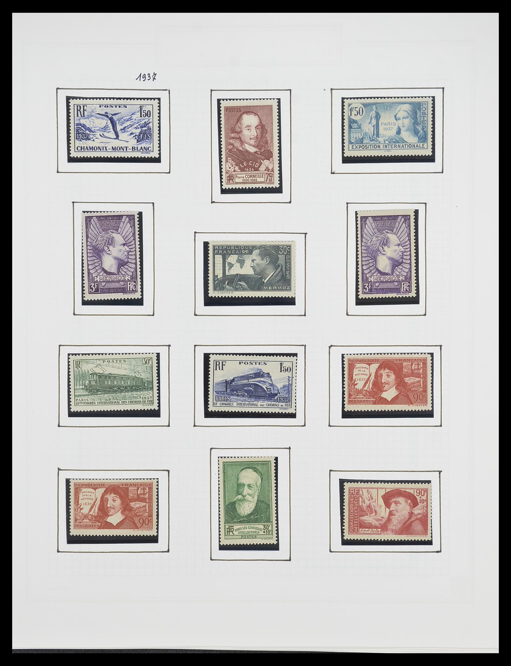 33869 022 - Postzegelverzameling 33869 Frankrijk 1900-1983.