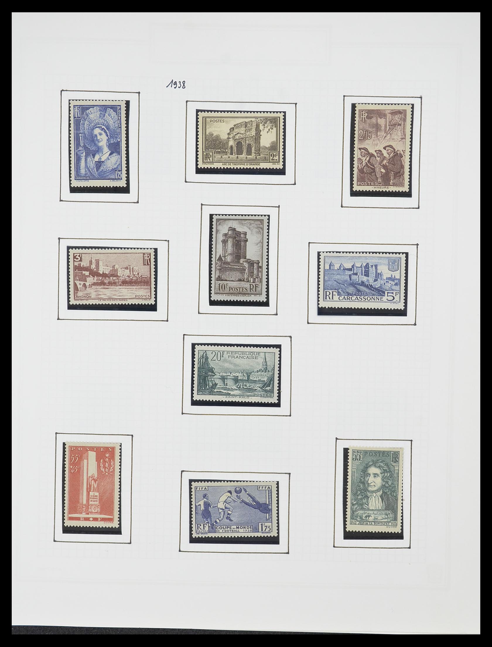 33869 028 - Postzegelverzameling 33869 Frankrijk 1900-1983.