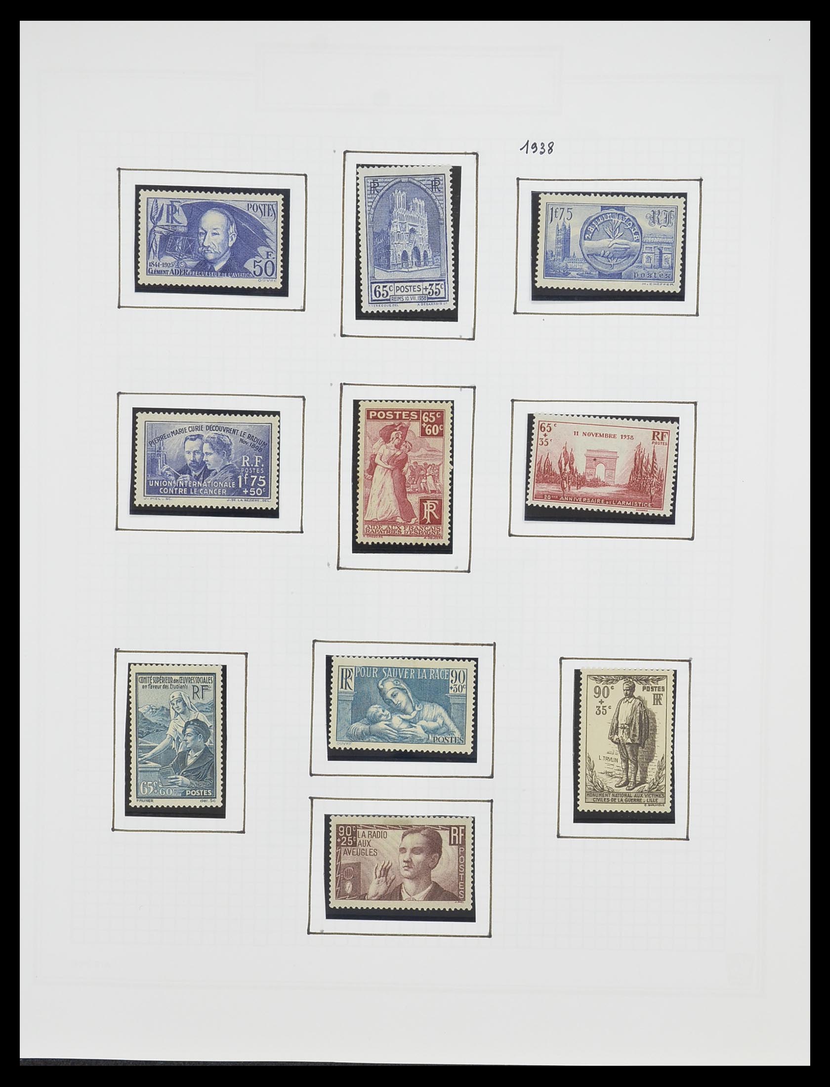 33869 029 - Postzegelverzameling 33869 Frankrijk 1900-1983.