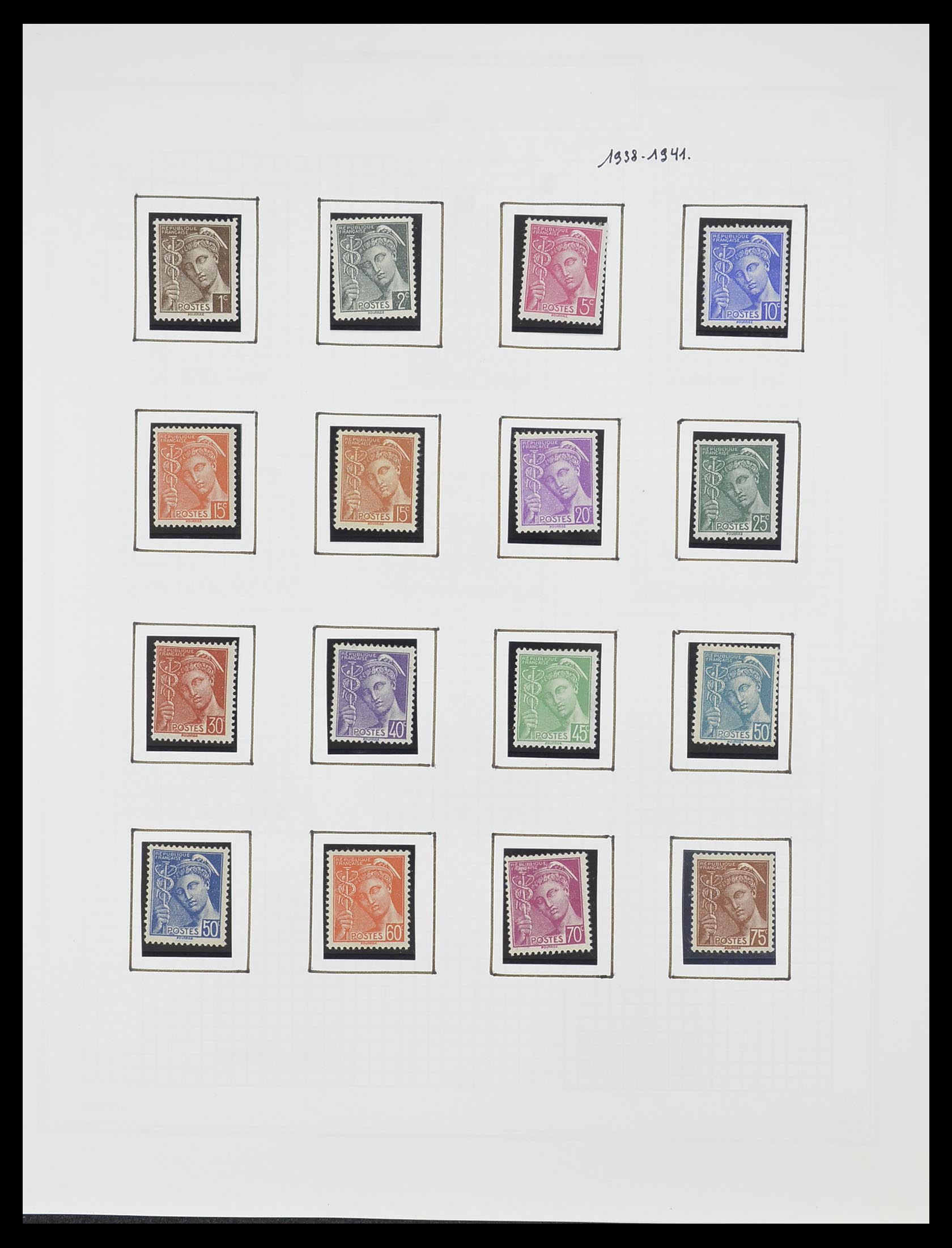 33869 030 - Postzegelverzameling 33869 Frankrijk 1900-1983.