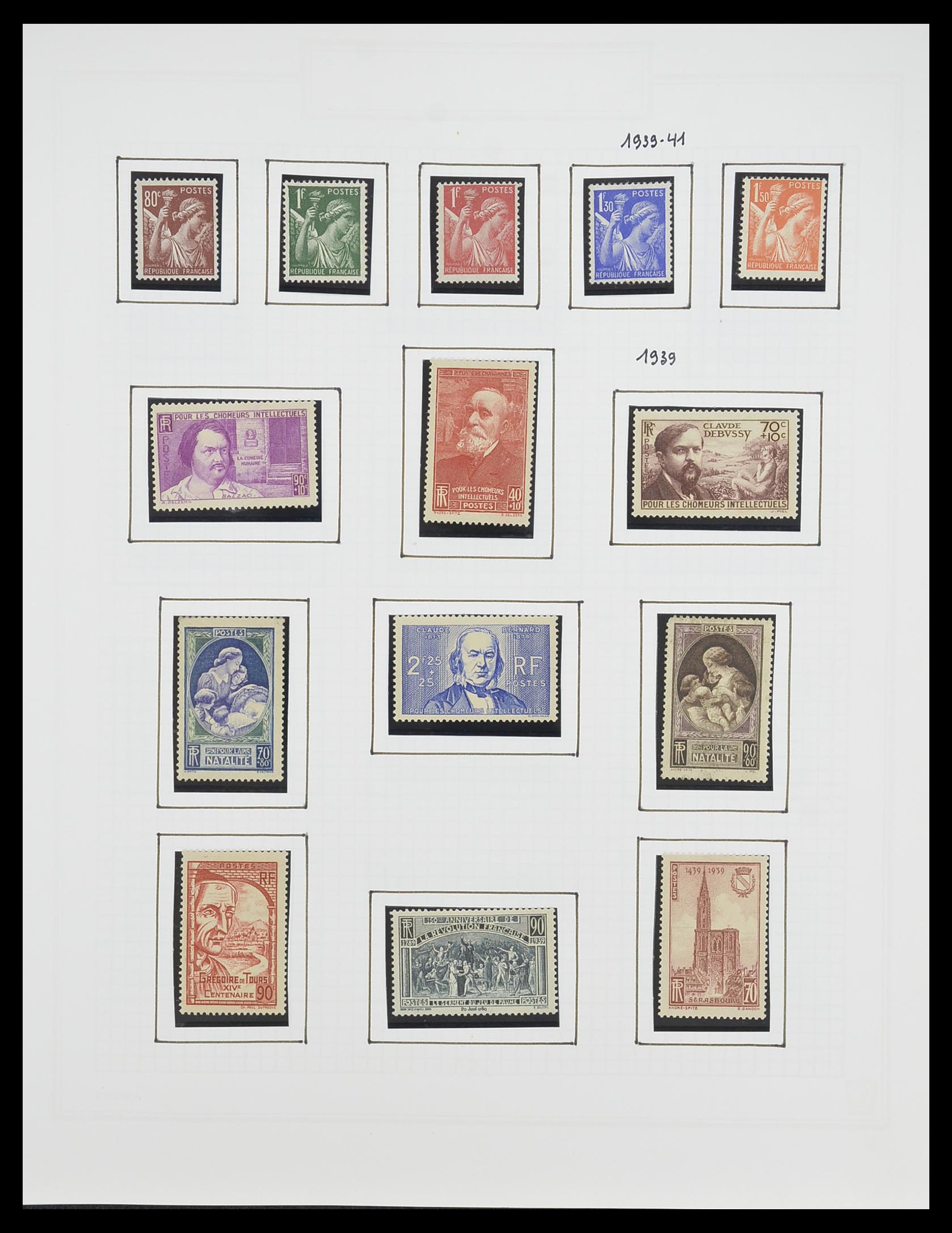 33869 032 - Postzegelverzameling 33869 Frankrijk 1900-1983.