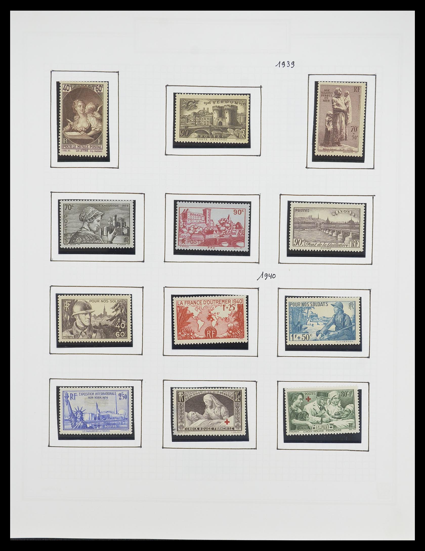 33869 033 - Postzegelverzameling 33869 Frankrijk 1900-1983.