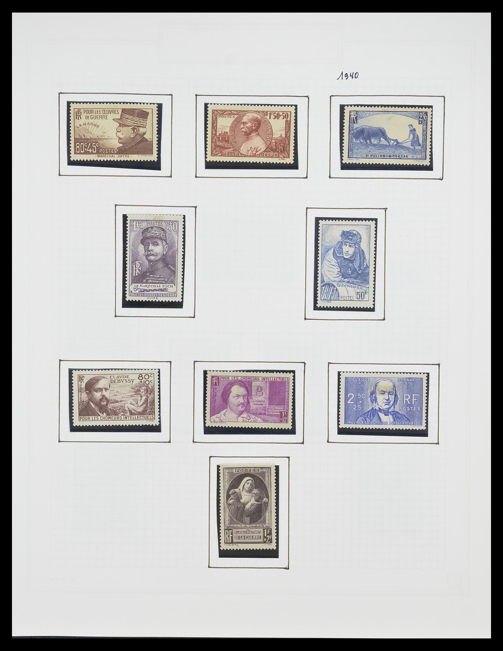 33869 034 - Postzegelverzameling 33869 Frankrijk 1900-1983.