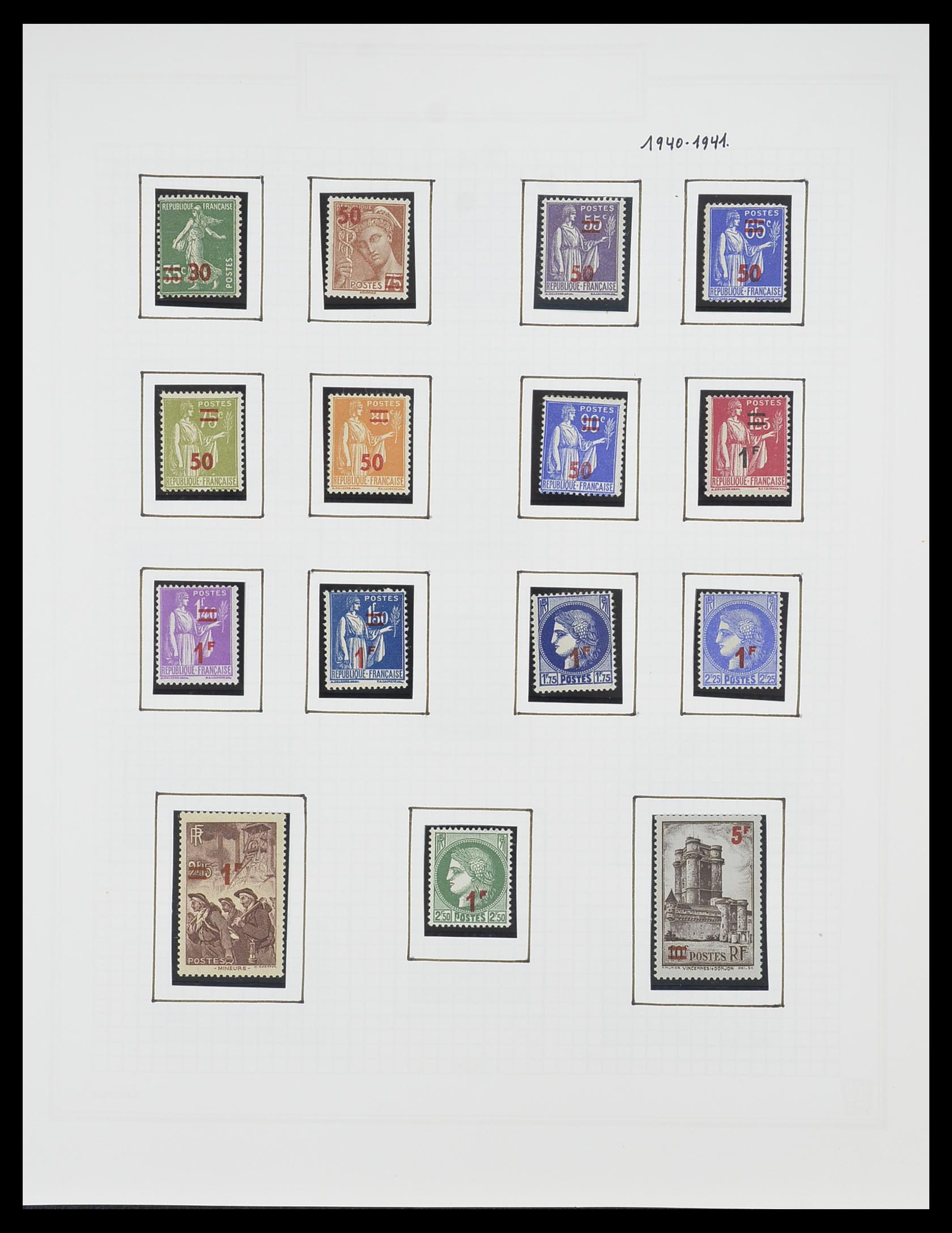 33869 036 - Postzegelverzameling 33869 Frankrijk 1900-1983.