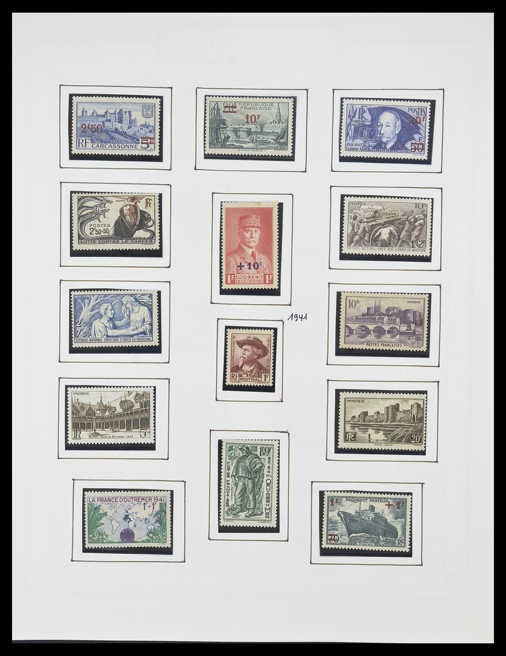 33869 037 - Postzegelverzameling 33869 Frankrijk 1900-1983.