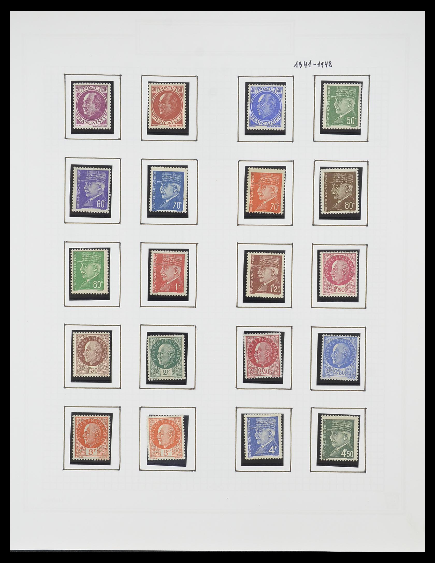33869 038 - Postzegelverzameling 33869 Frankrijk 1900-1983.