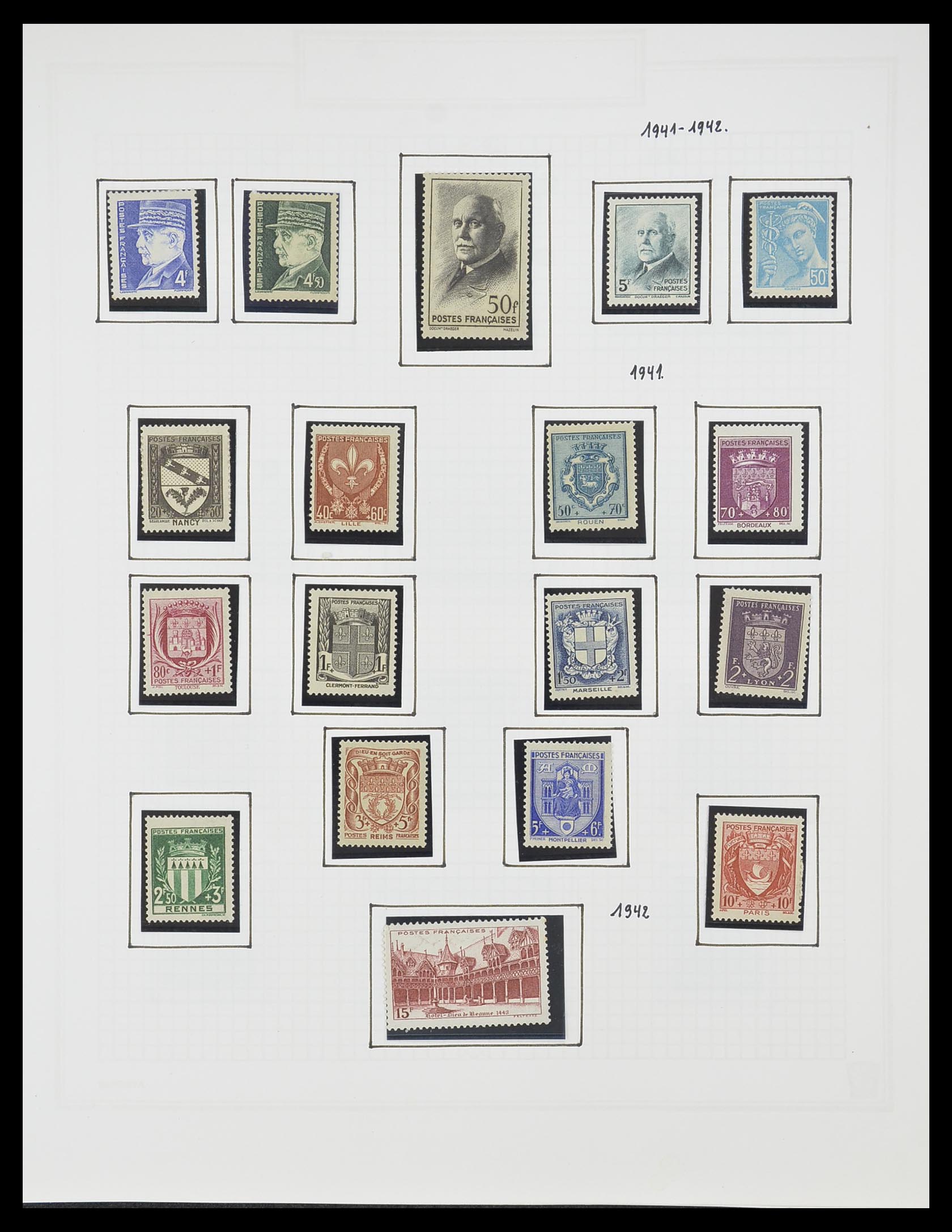 33869 039 - Postzegelverzameling 33869 Frankrijk 1900-1983.