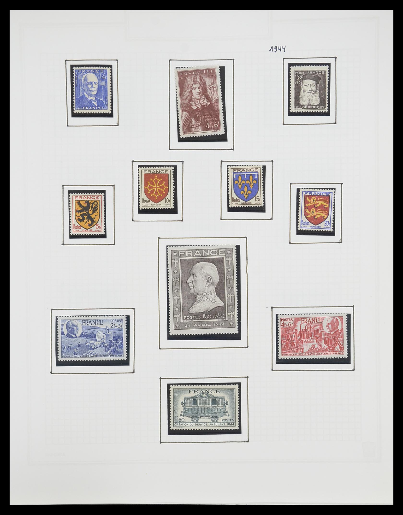 33869 045 - Postzegelverzameling 33869 Frankrijk 1900-1983.