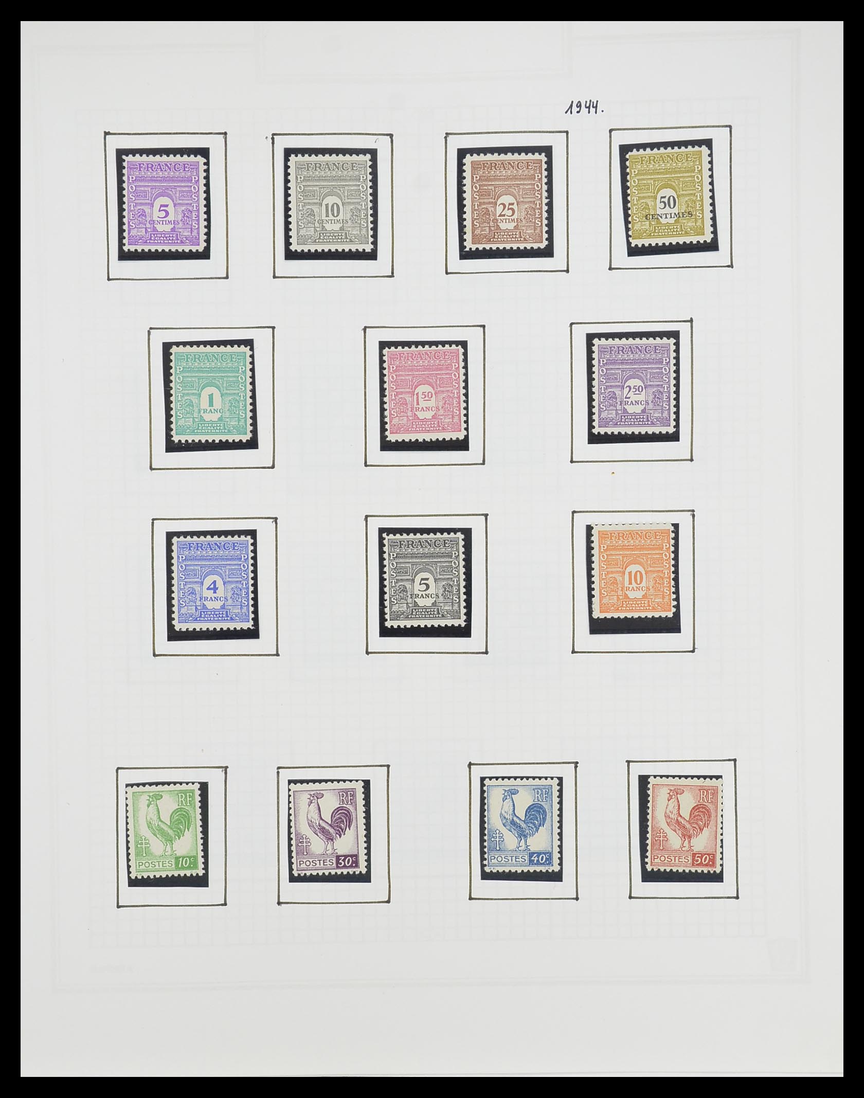 33869 047 - Postzegelverzameling 33869 Frankrijk 1900-1983.