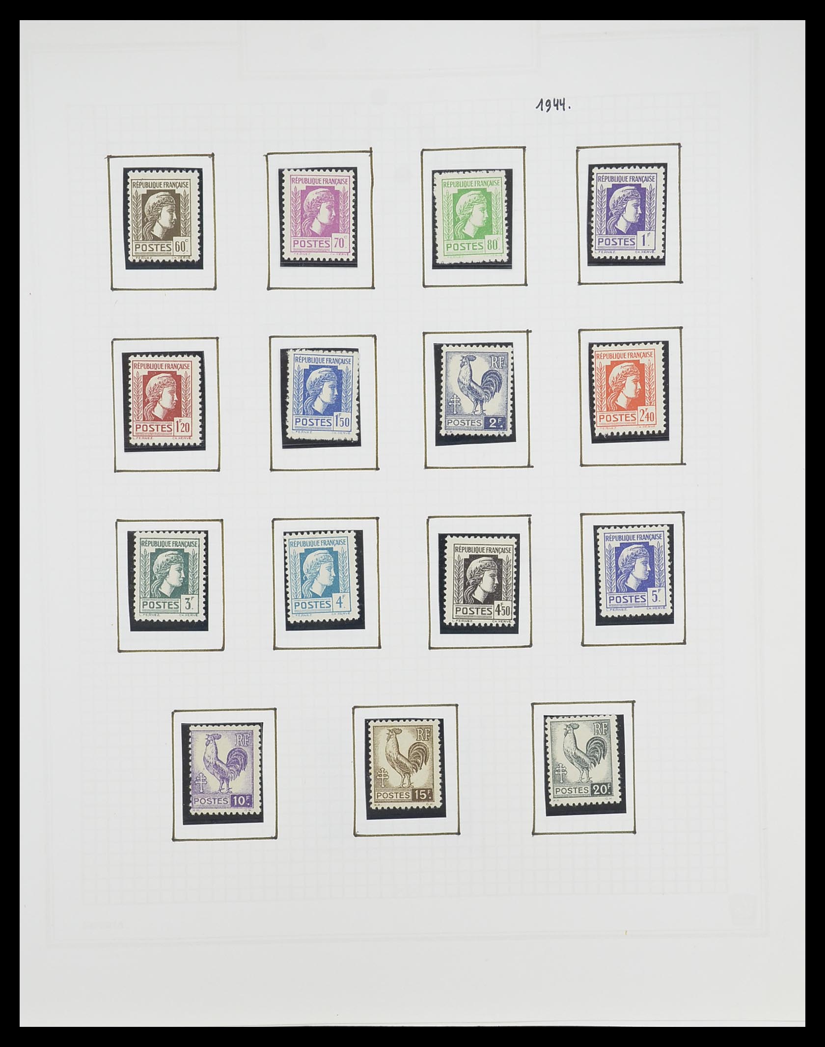 33869 048 - Postzegelverzameling 33869 Frankrijk 1900-1983.