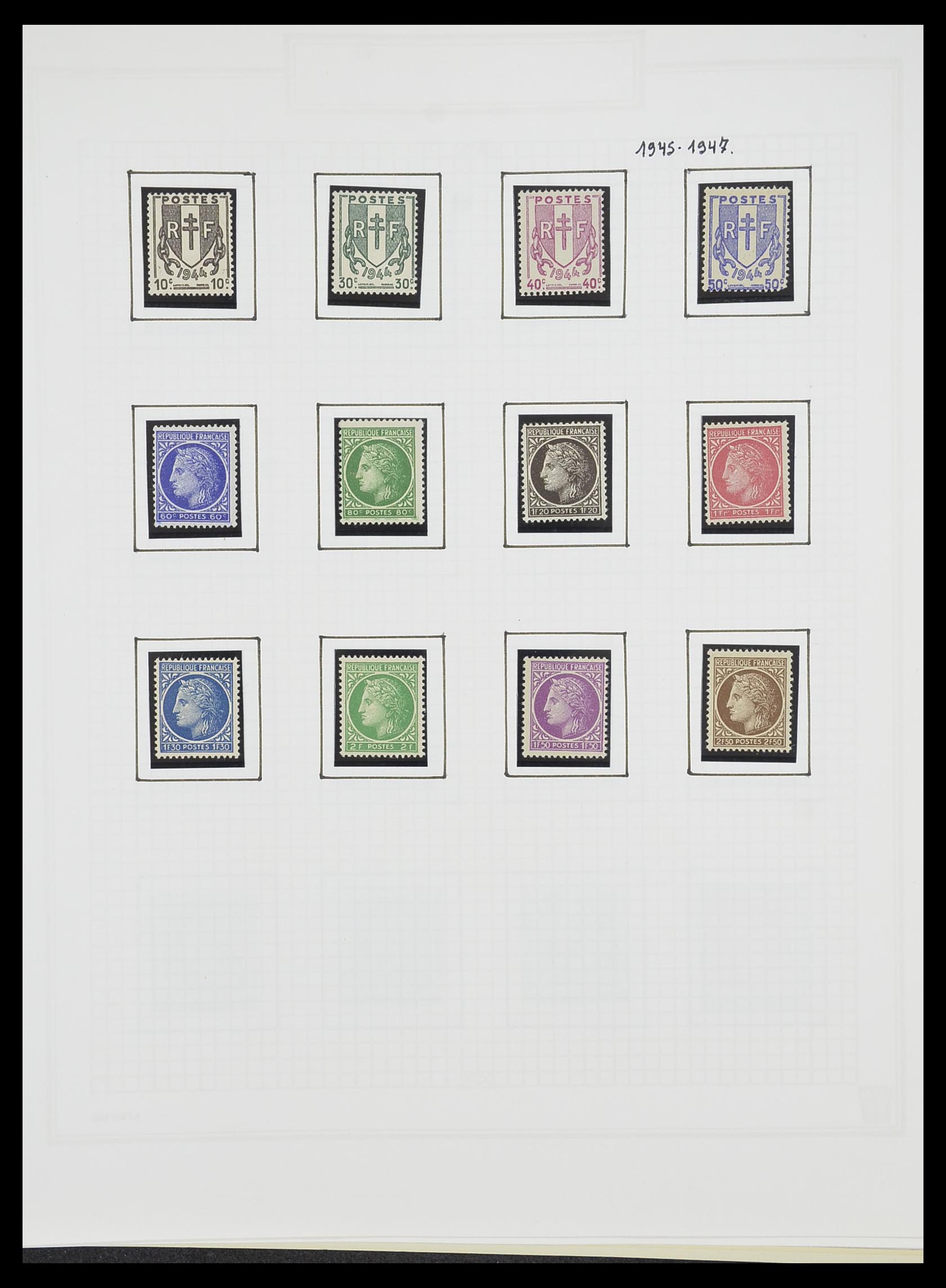 33869 051 - Postzegelverzameling 33869 Frankrijk 1900-1983.