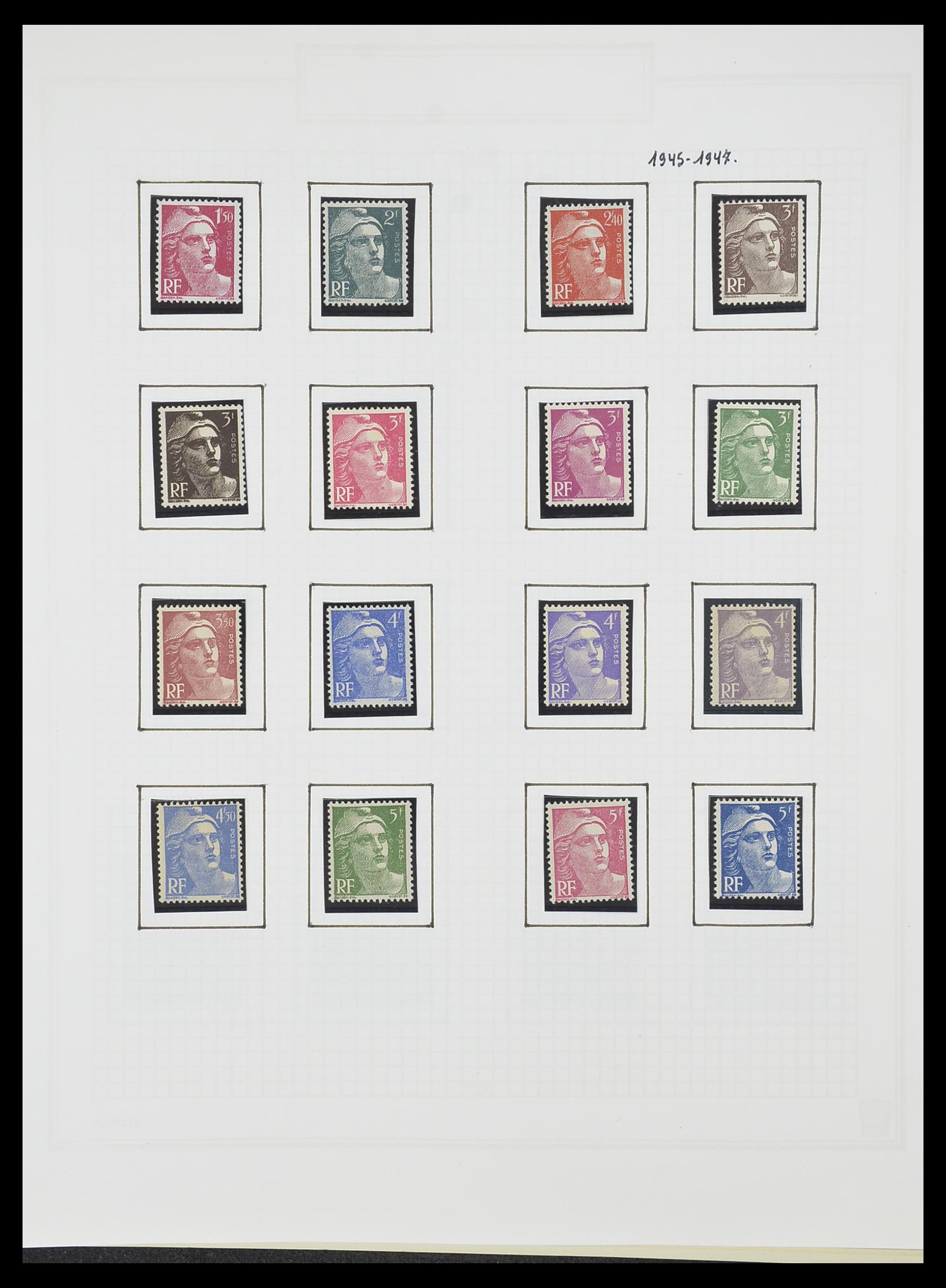 33869 054 - Postzegelverzameling 33869 Frankrijk 1900-1983.