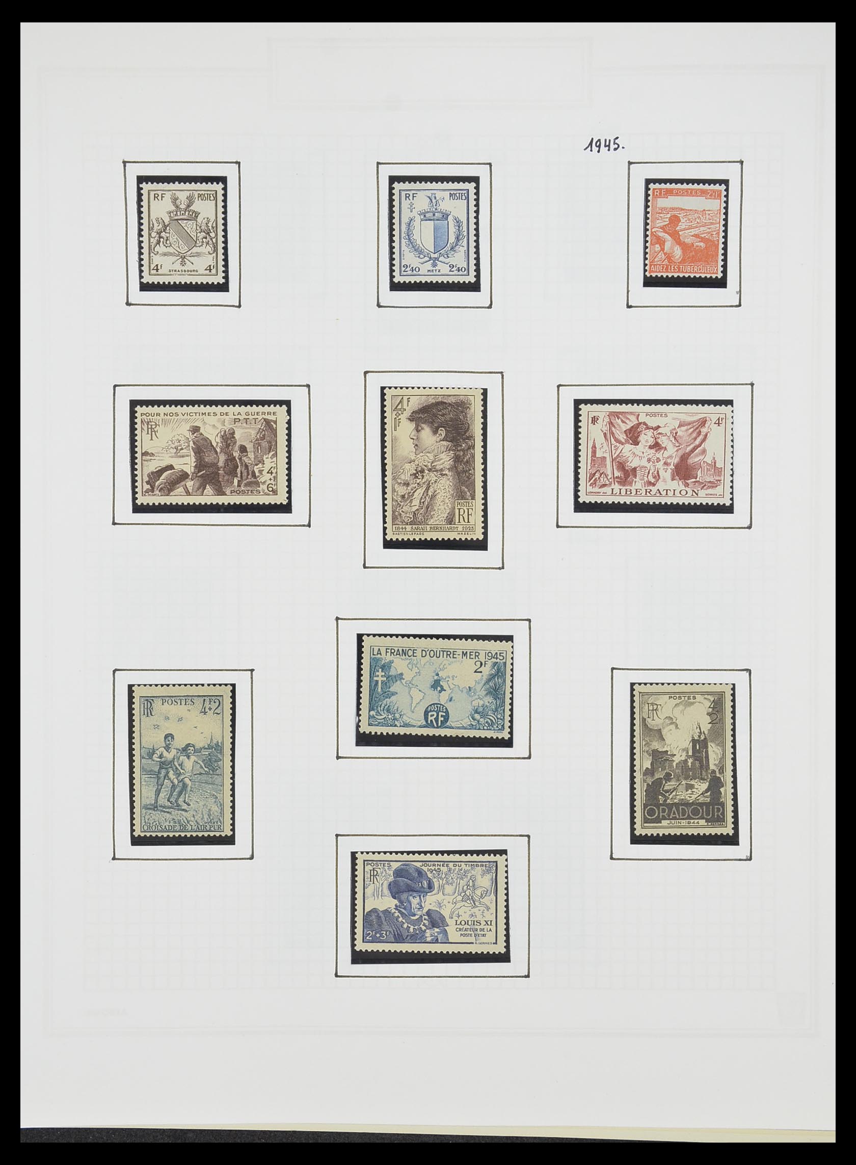 33869 056 - Postzegelverzameling 33869 Frankrijk 1900-1983.