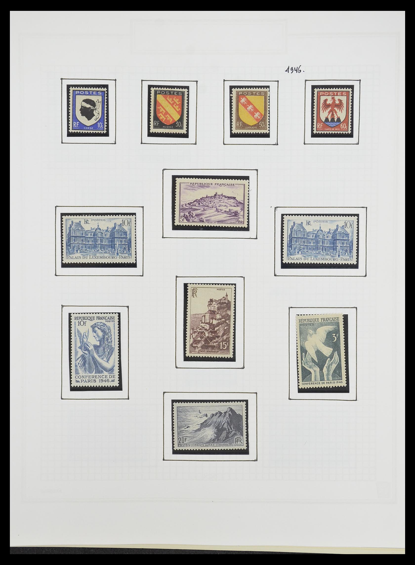 33869 058 - Postzegelverzameling 33869 Frankrijk 1900-1983.