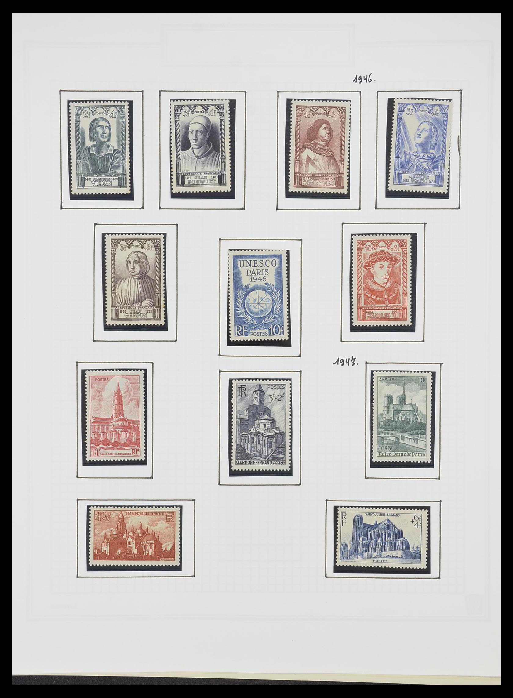 33869 059 - Postzegelverzameling 33869 Frankrijk 1900-1983.