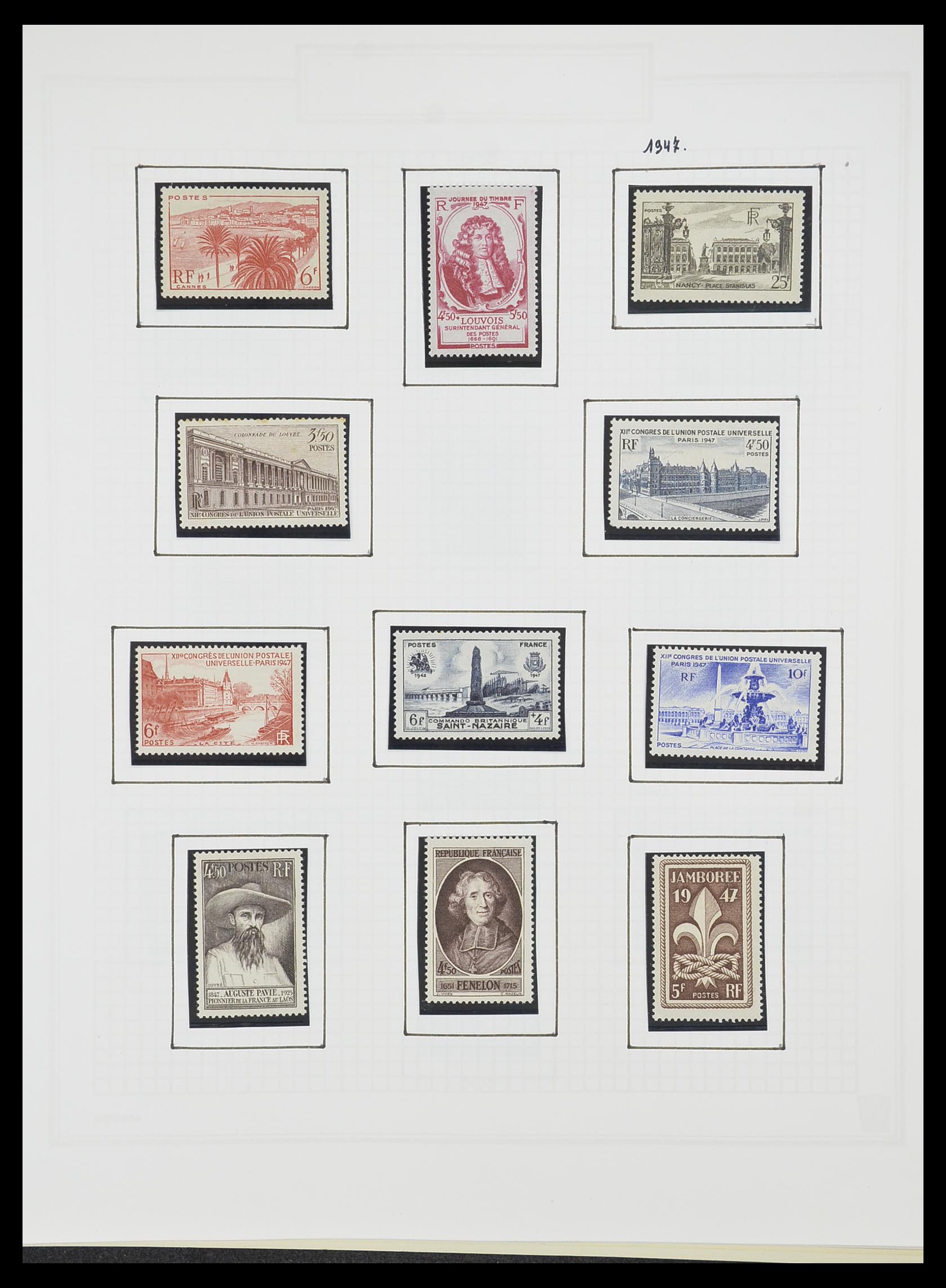 33869 060 - Postzegelverzameling 33869 Frankrijk 1900-1983.