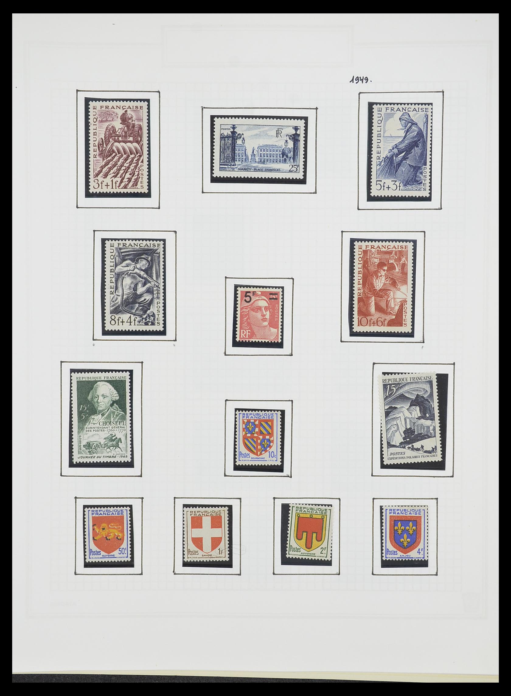 33869 064 - Postzegelverzameling 33869 Frankrijk 1900-1983.