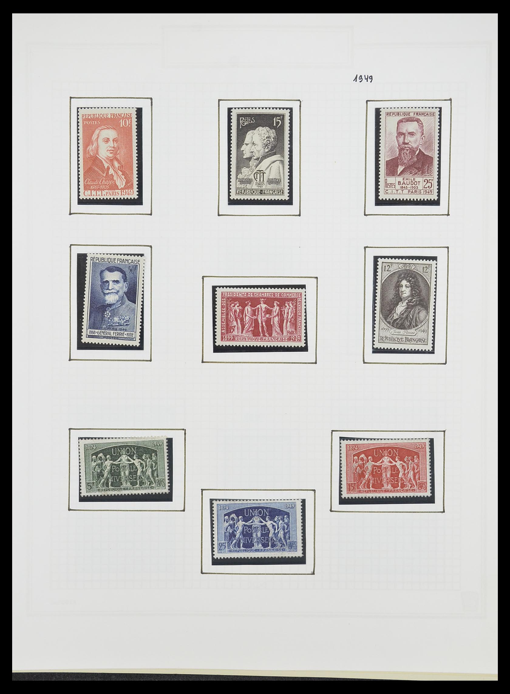 33869 066 - Postzegelverzameling 33869 Frankrijk 1900-1983.