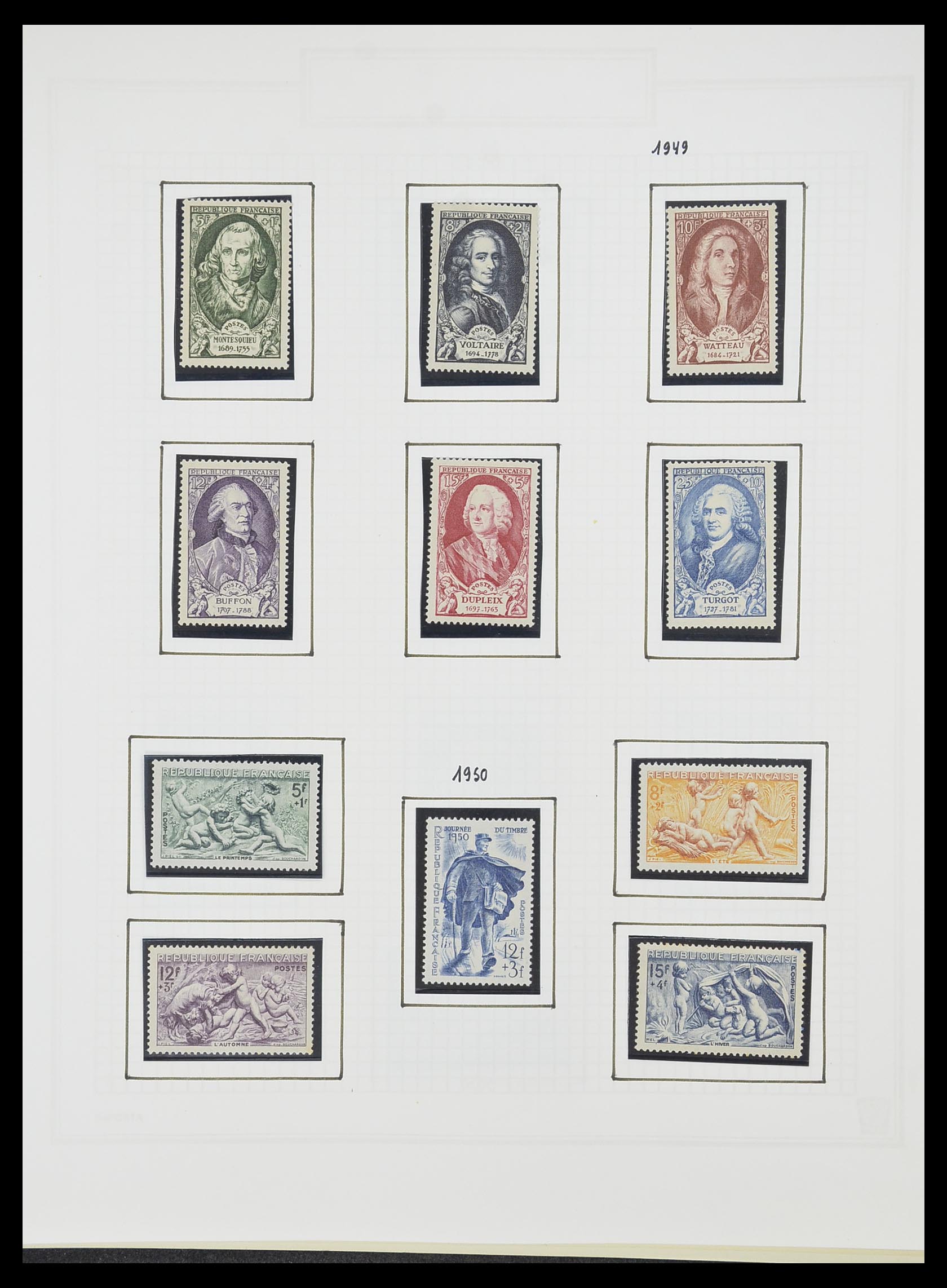 33869 067 - Postzegelverzameling 33869 Frankrijk 1900-1983.